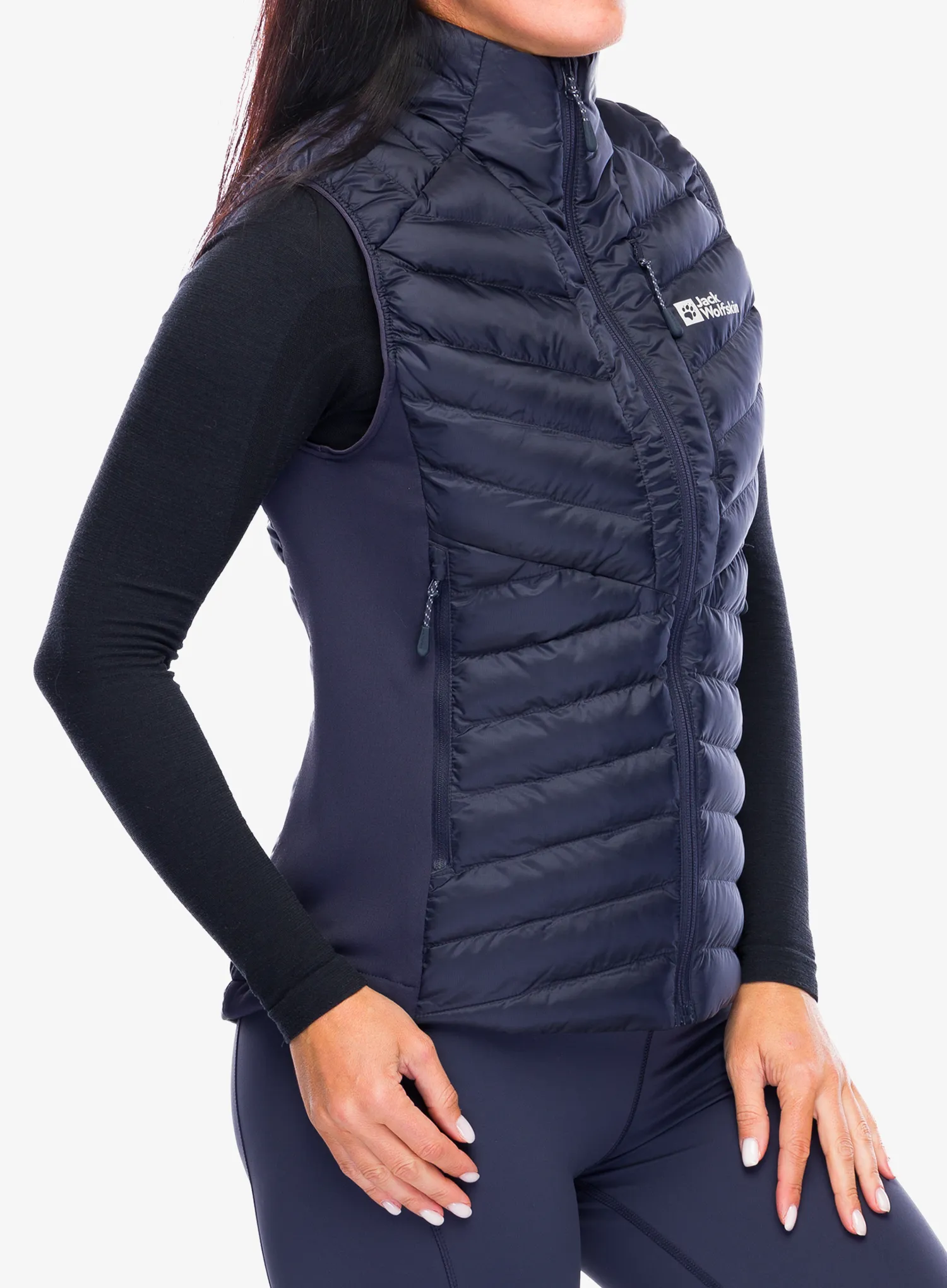 Vesta dámská Jack Wolfskin Routeburn Pro Ins Vest - graphite/cool grey