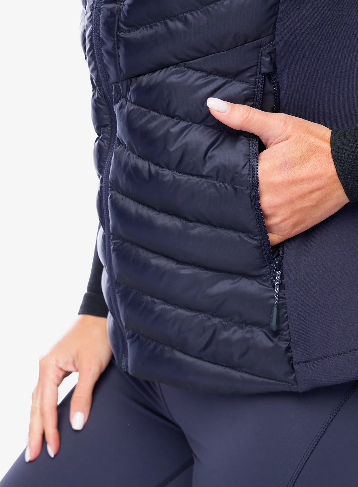 Vesta dámská Jack Wolfskin Routeburn Pro Ins Vest - graphite/cool grey