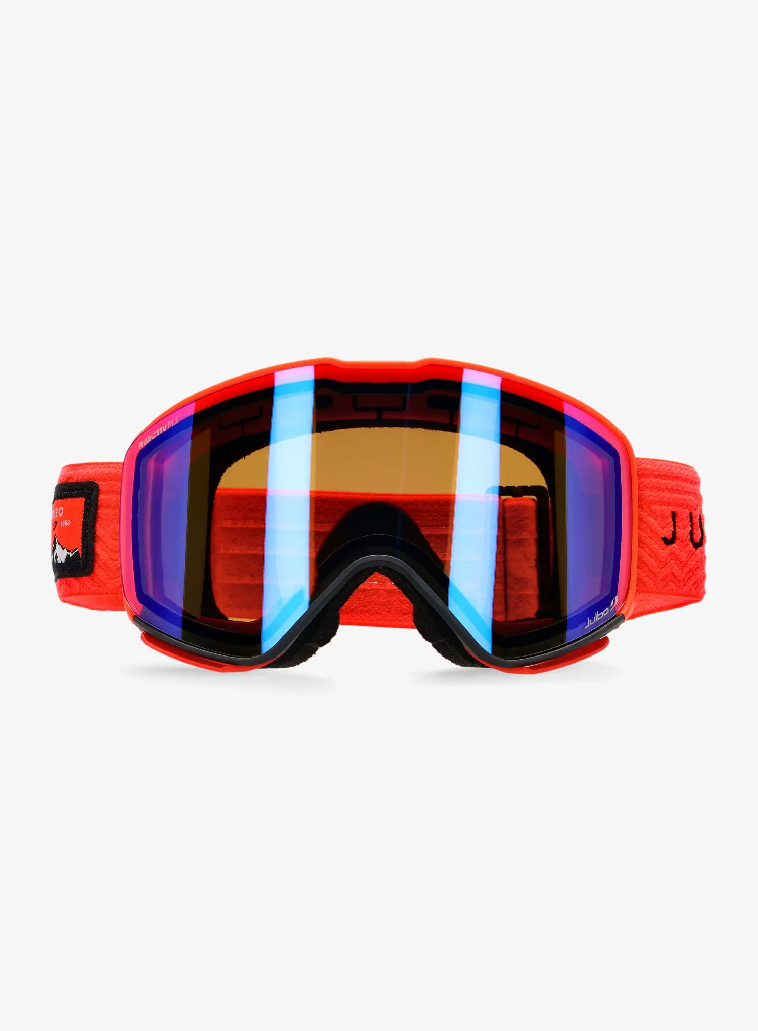 Lyžařské brýle Julbo Quickshift - REACTIV 2-4 Polarized - red/blue flash