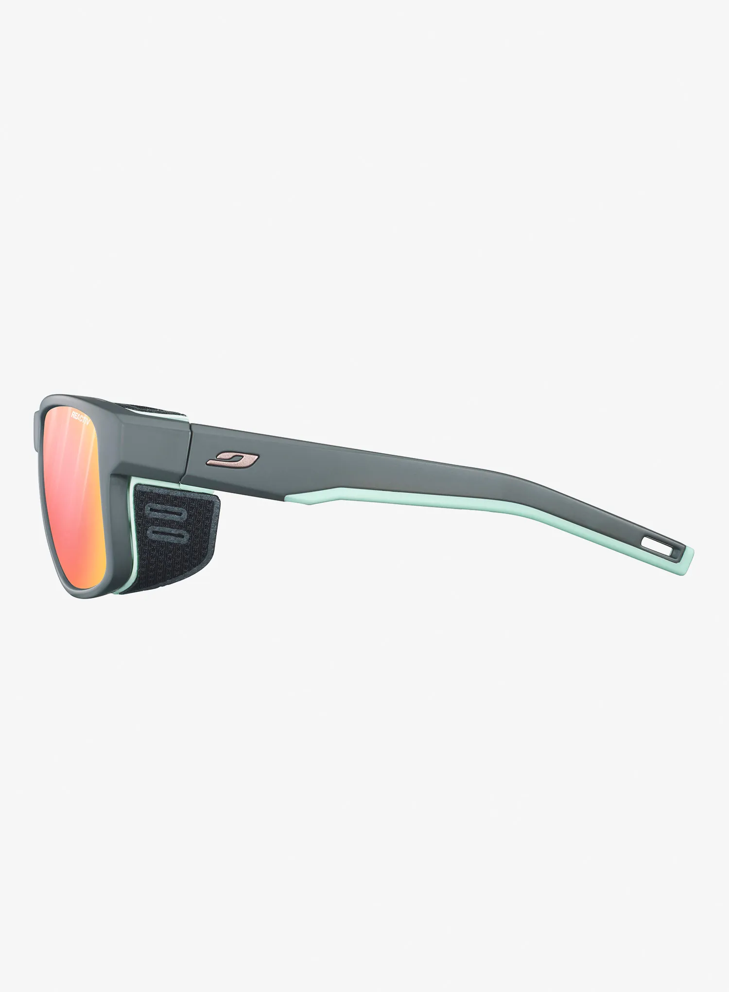 Sluneční brýle Julbo Shield M - REACTIV Glare Control 1-3 - dark grey/green pastel