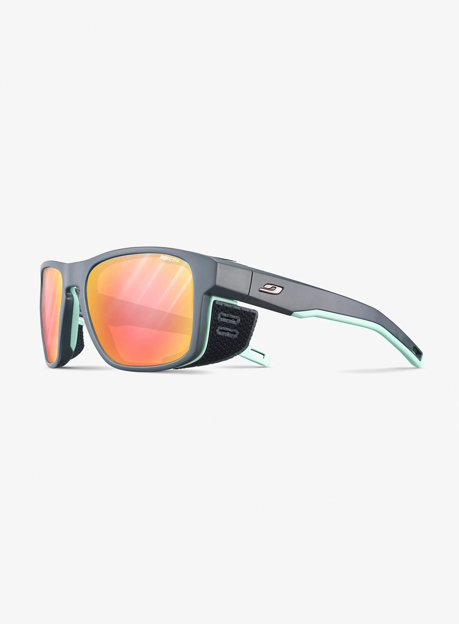 Sluneční brýle Julbo Shield M - REACTIV Glare Control 1-3 - dark grey/green pastel