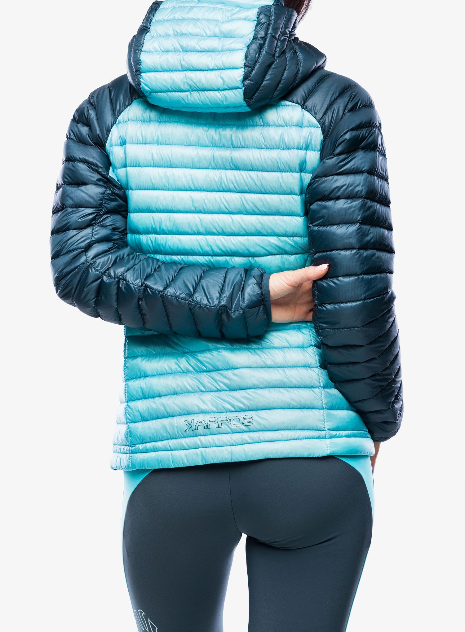 Dámská péřová bunda Karpos Alagna Down Jacket - blue atoll/midnight
