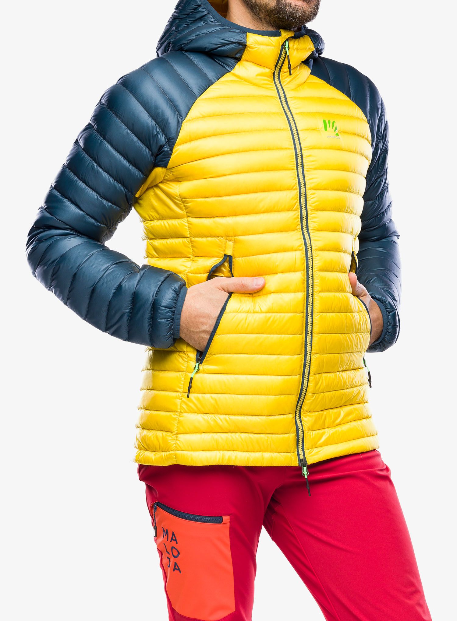 Péřová bunda Karpos Alagna Down Jacket - sulphur/midnight