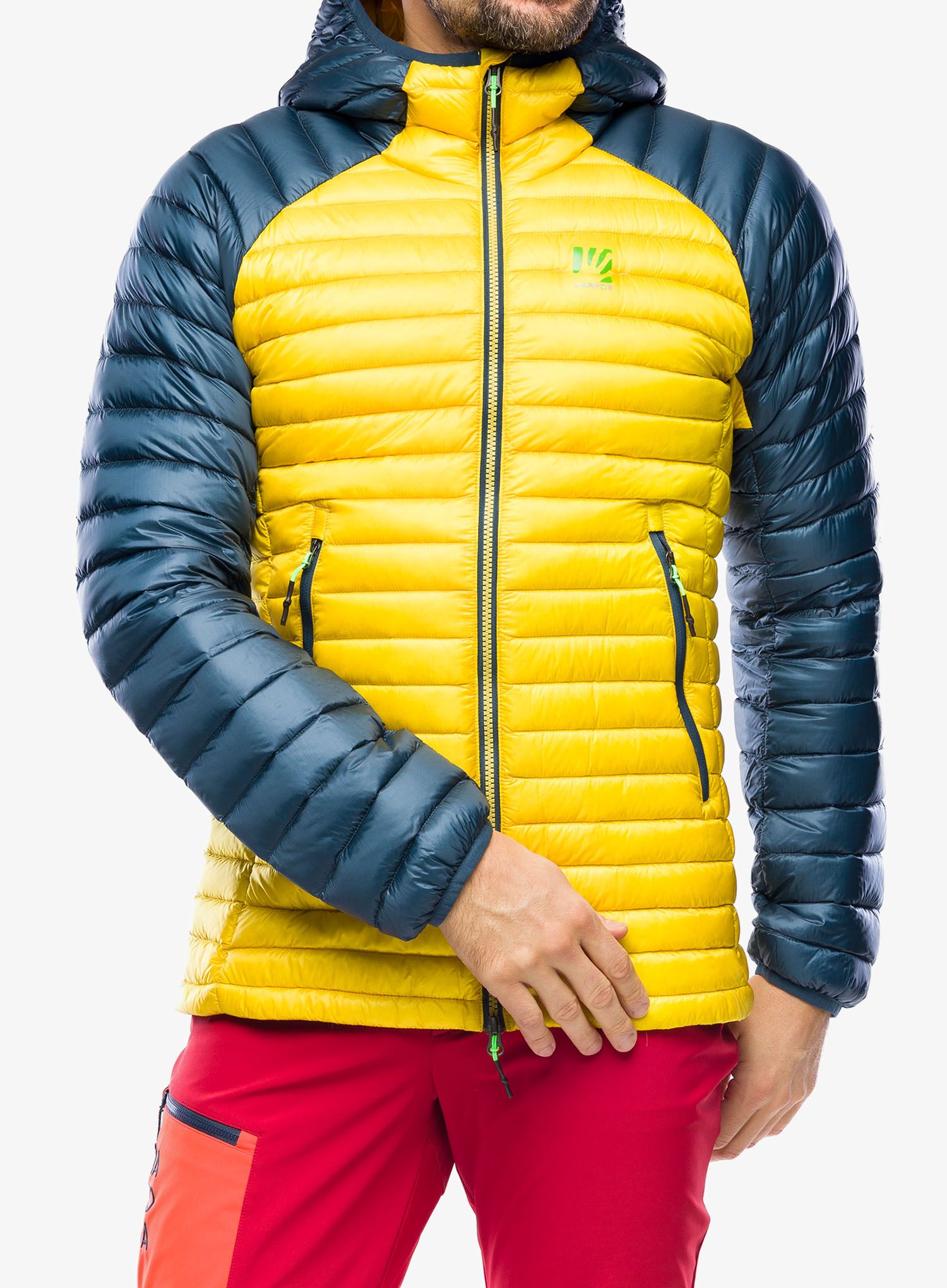 Péřová bunda Karpos Alagna Down Jacket - sulphur/midnight