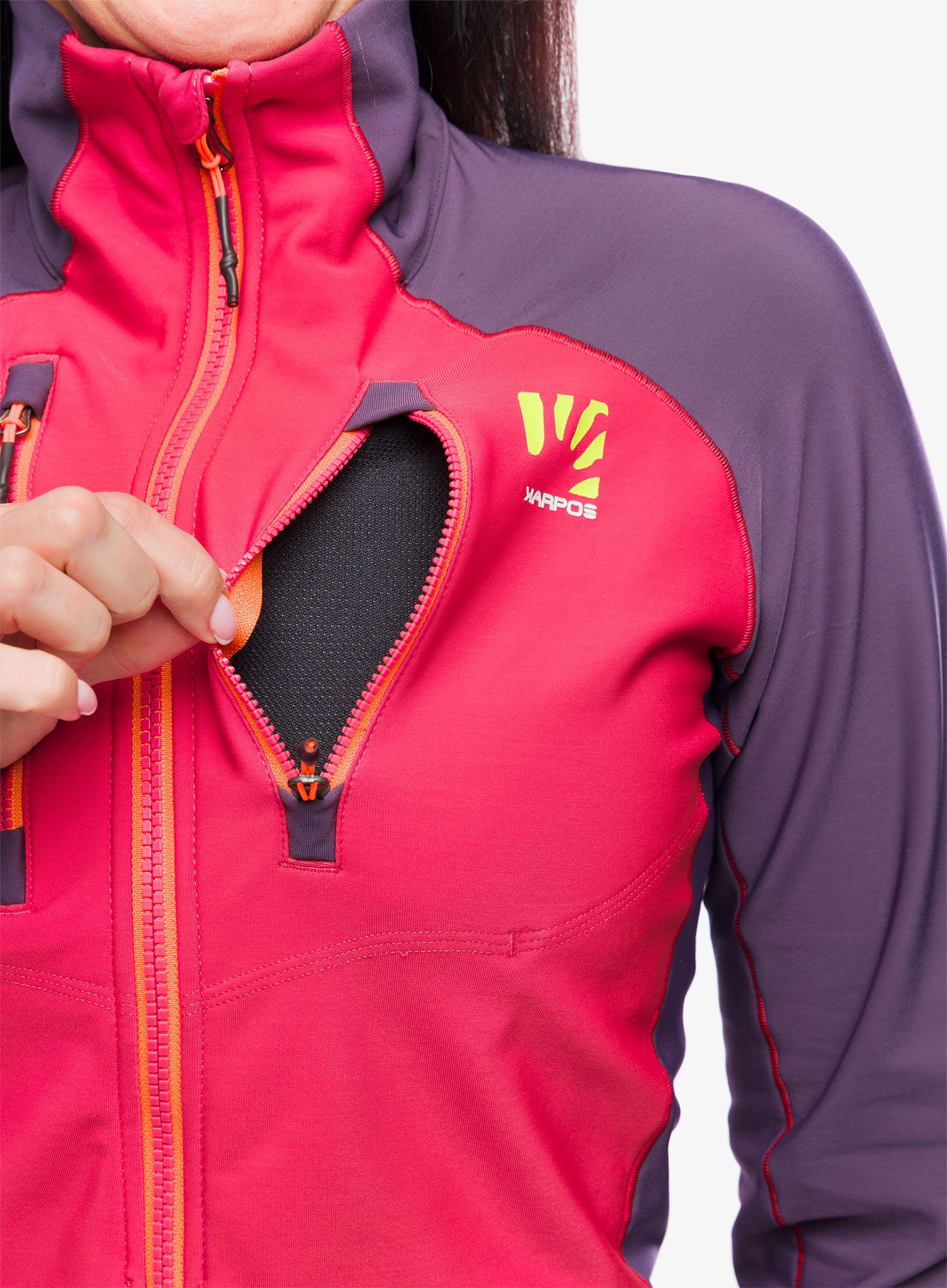 Damska bunda na skialpy Karpos Alagna Evo Jacket - granita/grape