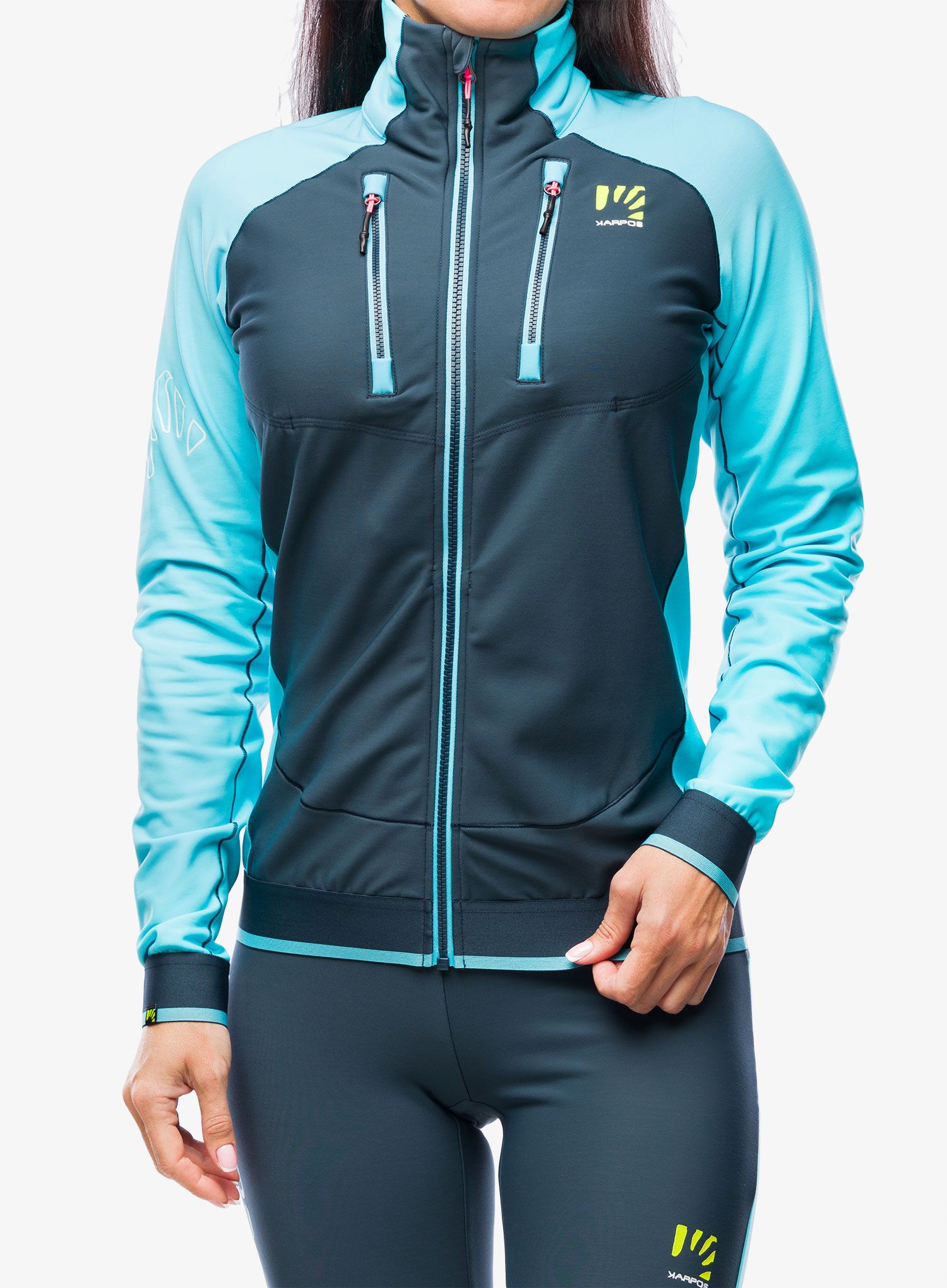Damska bunda na skialpy Karpos Alagna Evo Jacket - midnight/blue atoll