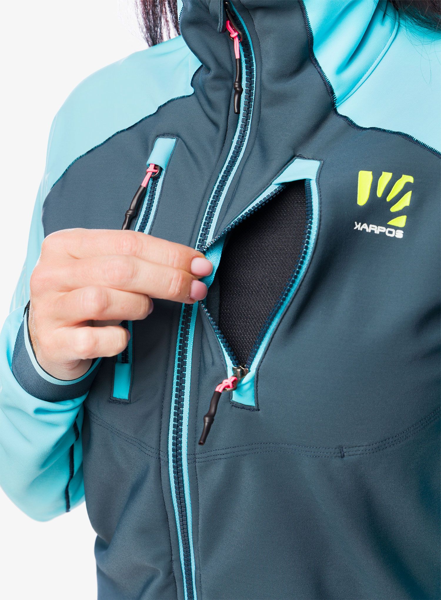 Damska bunda na skialpy Karpos Alagna Evo Jacket - midnight/blue atoll