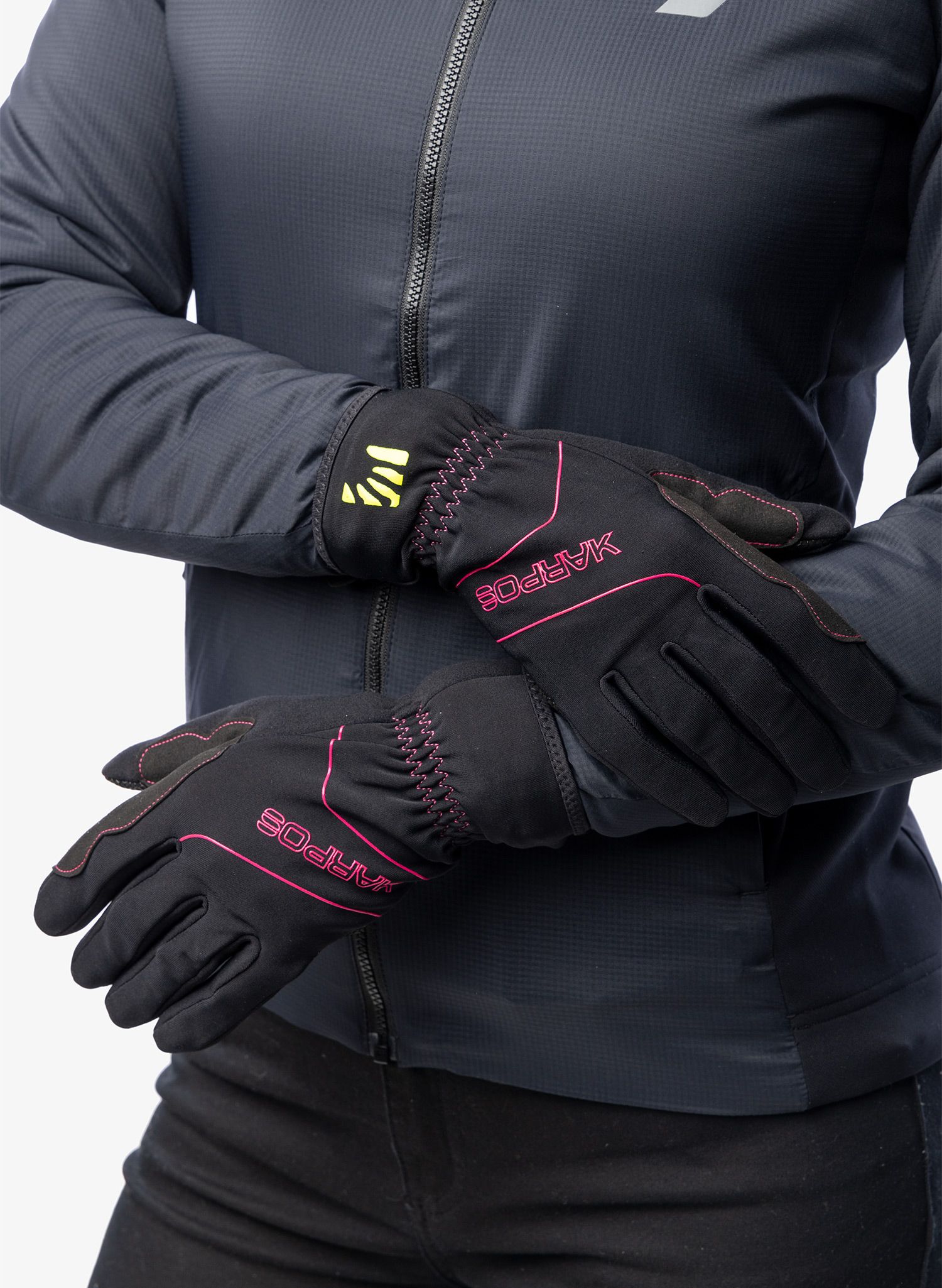 Rukavice na hory Karpos Alagna Glove - black/cabaret