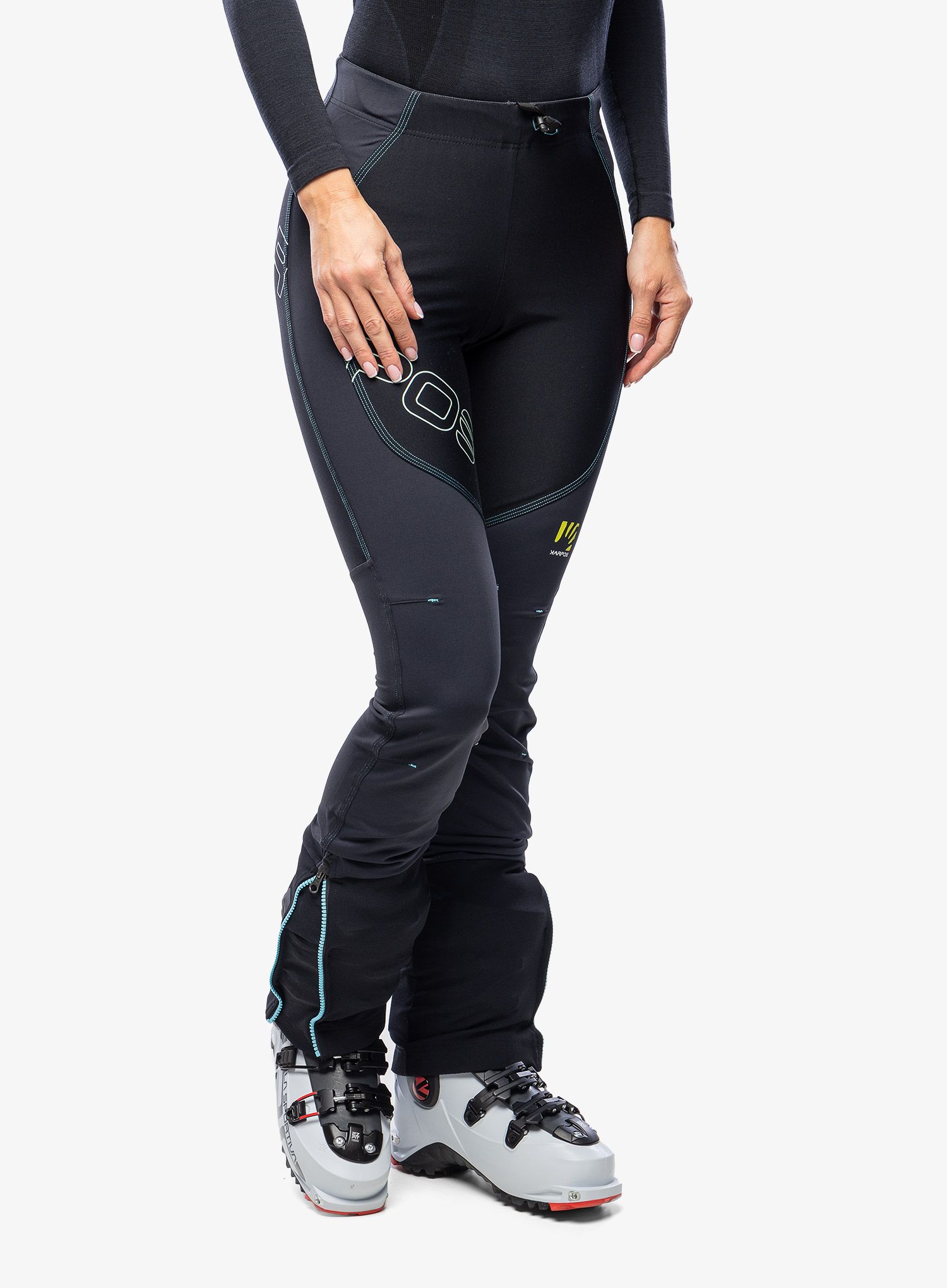 Skialpové kalhoty dámské Karpos Alagna Lite Pant - black/blue atoll