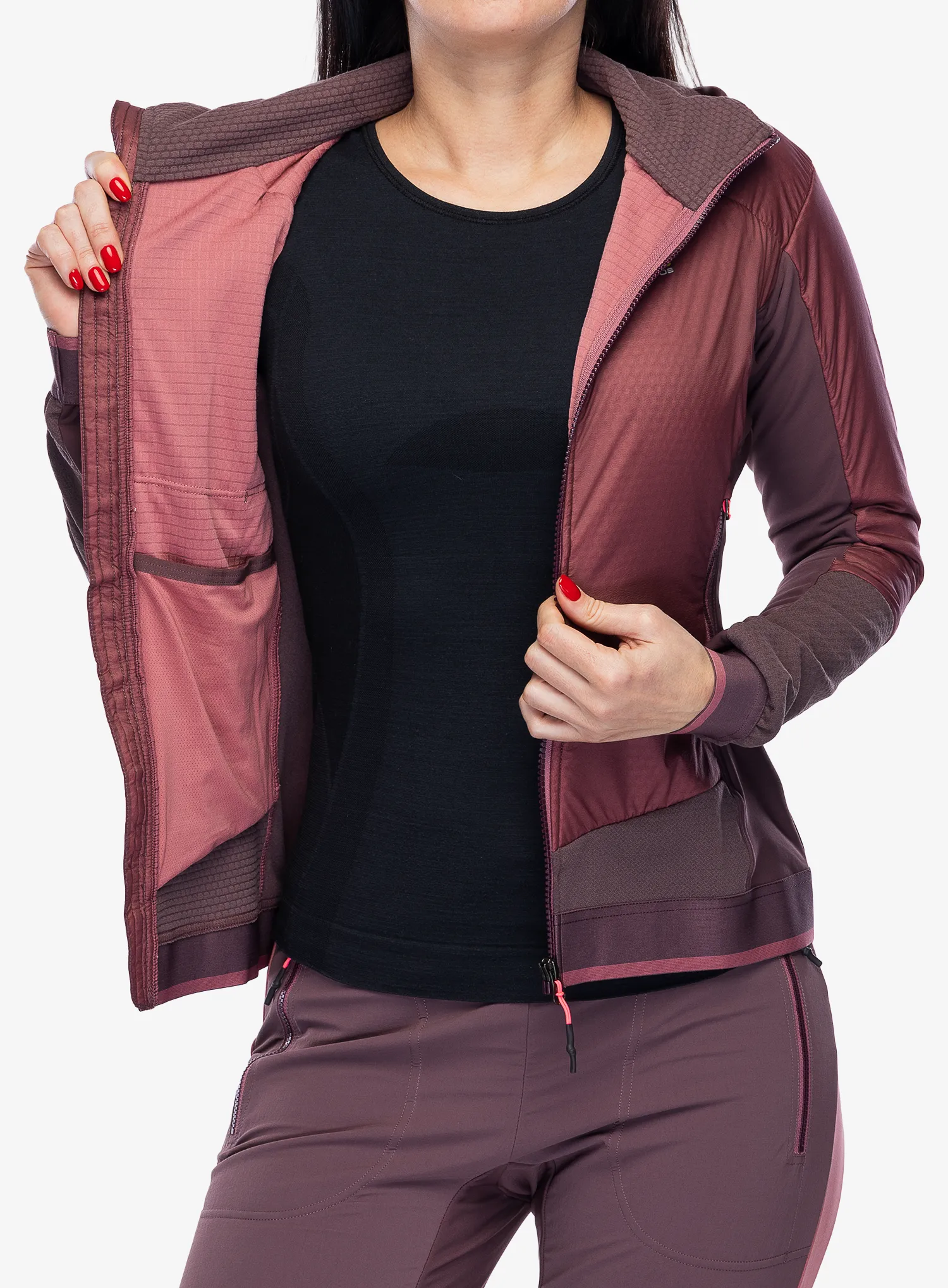 Damska bunda na skialpy Karpos Alagna Plus Evo Jacket - deco rose/huckleberry