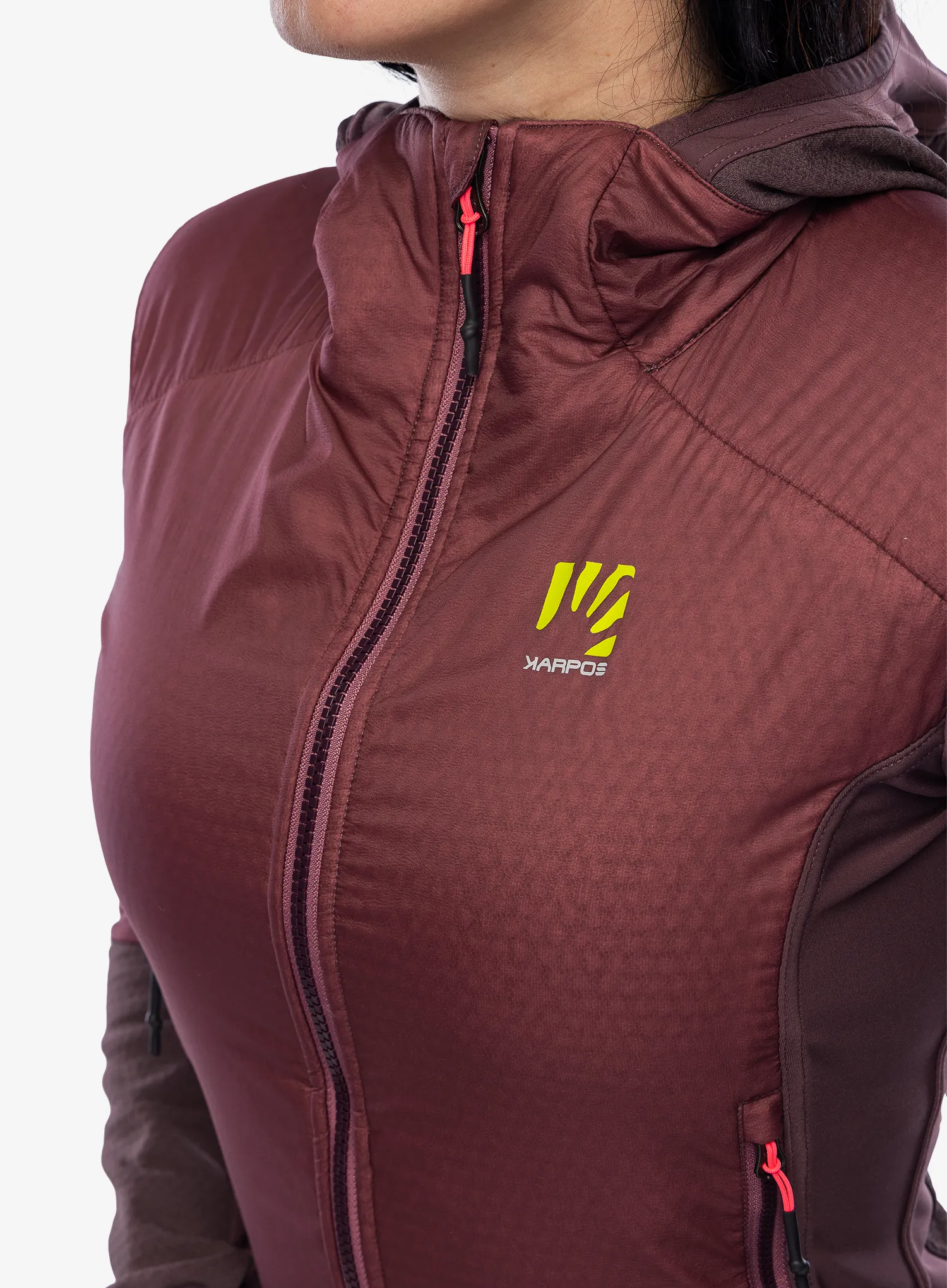 Damska bunda na skialpy Karpos Alagna Plus Evo Jacket - deco rose/huckleberry