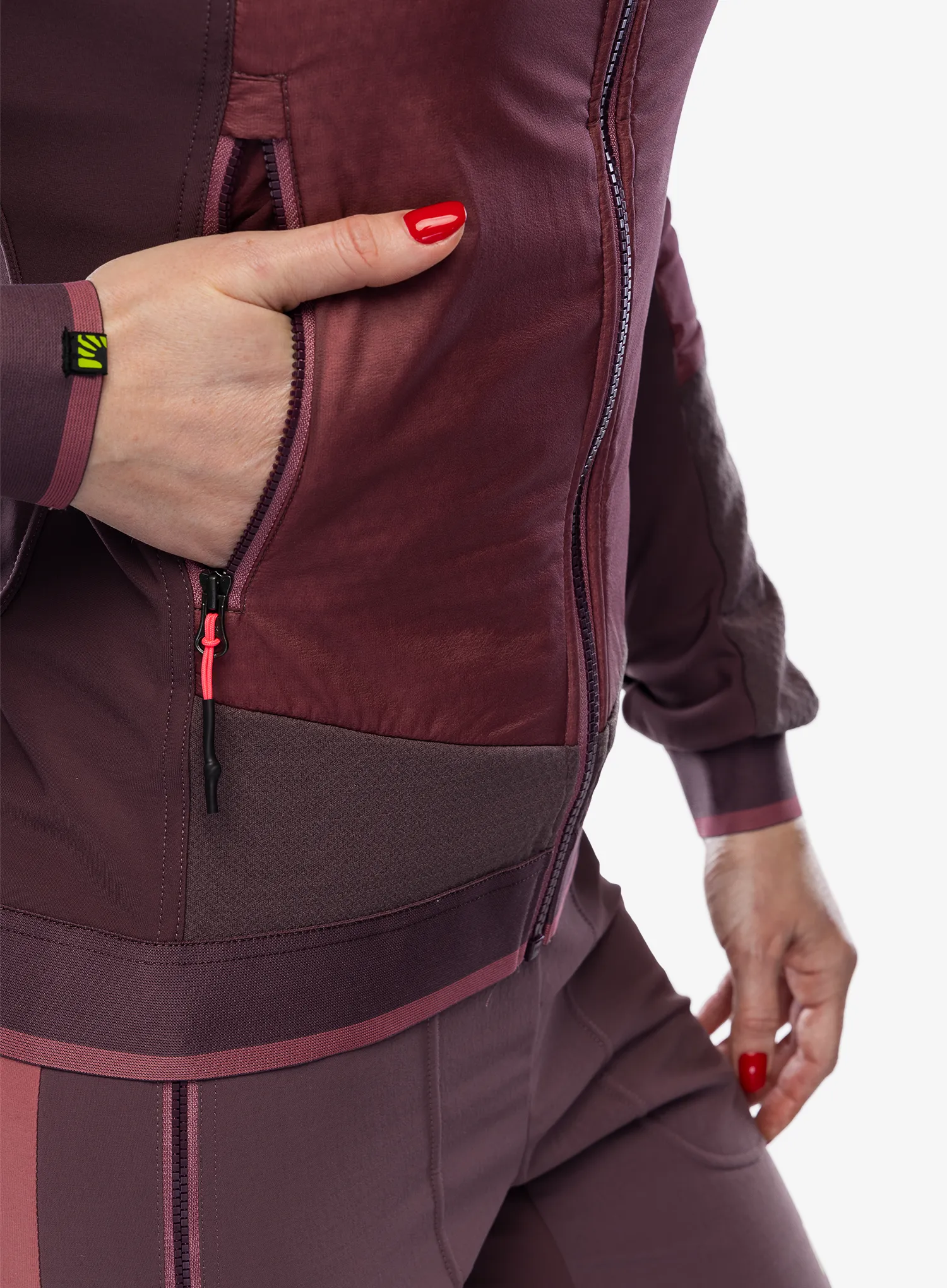 Damska bunda na skialpy Karpos Alagna Plus Evo Jacket - deco rose/huckleberry