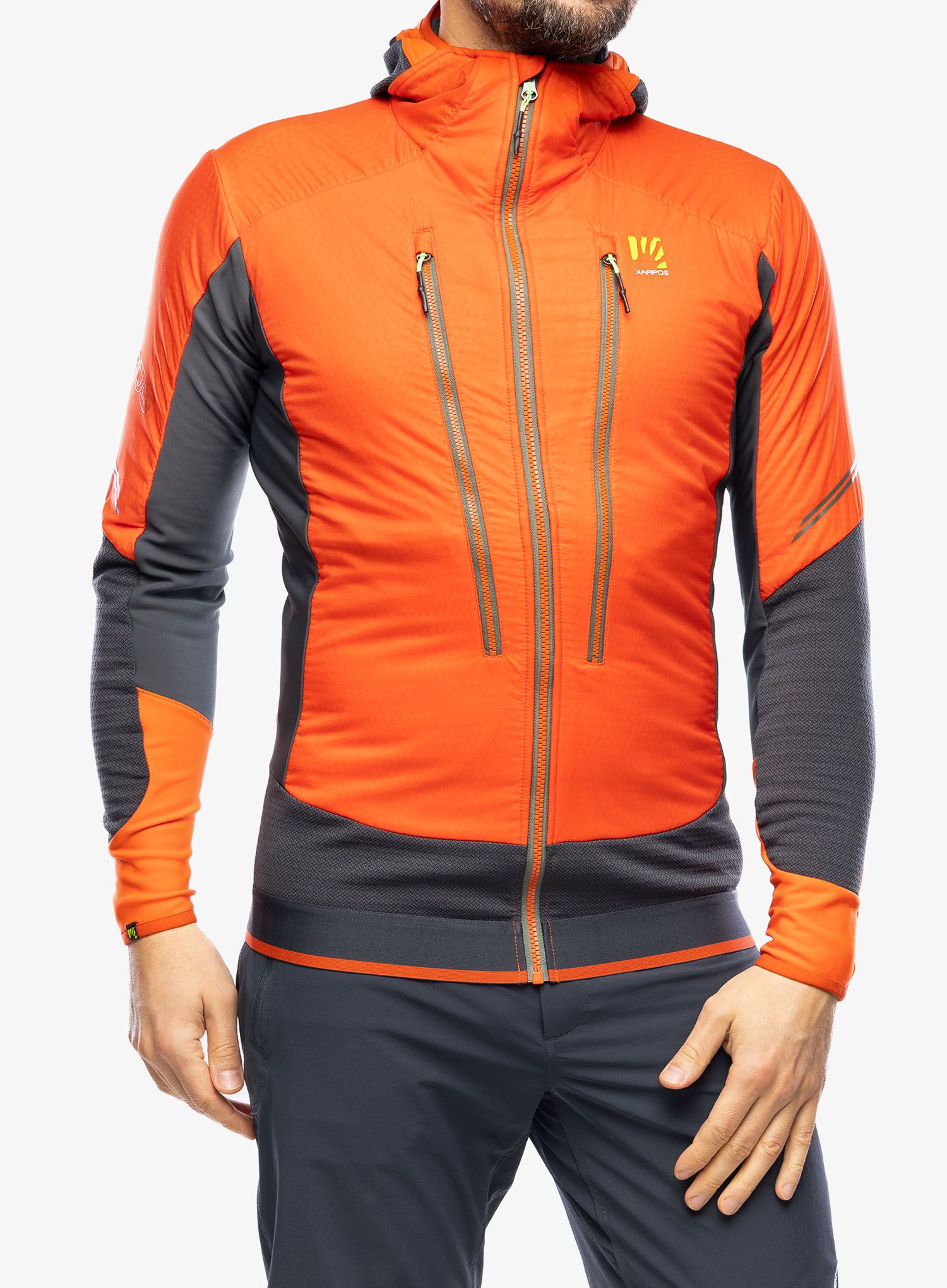Bunda na skialpinismus Karpos Alagna Plus Evo Jacket - spicy orange/black sand
