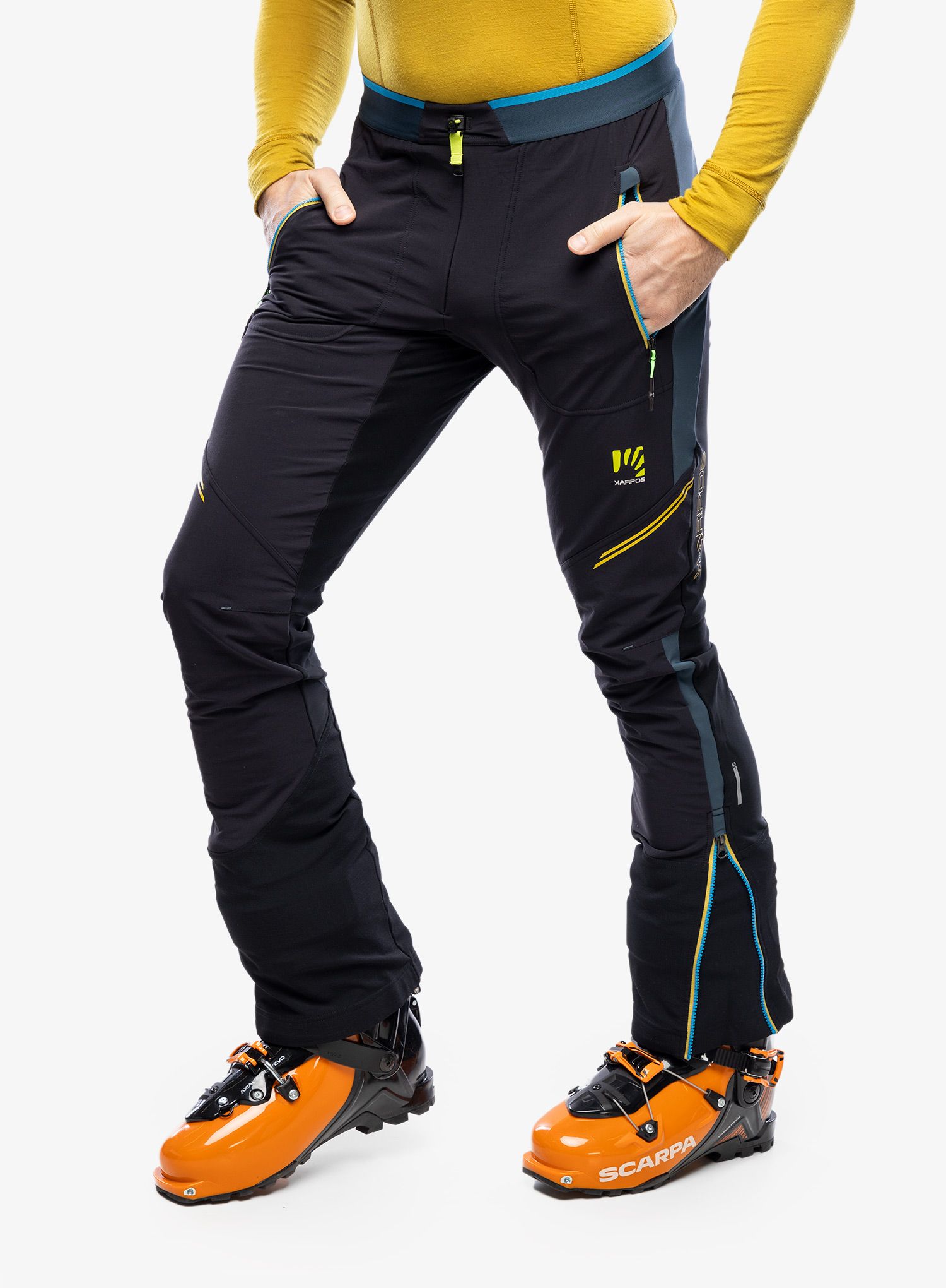 Skialpové kalhoty Karpos Alagna Plus Evo Pant - black/midnight
