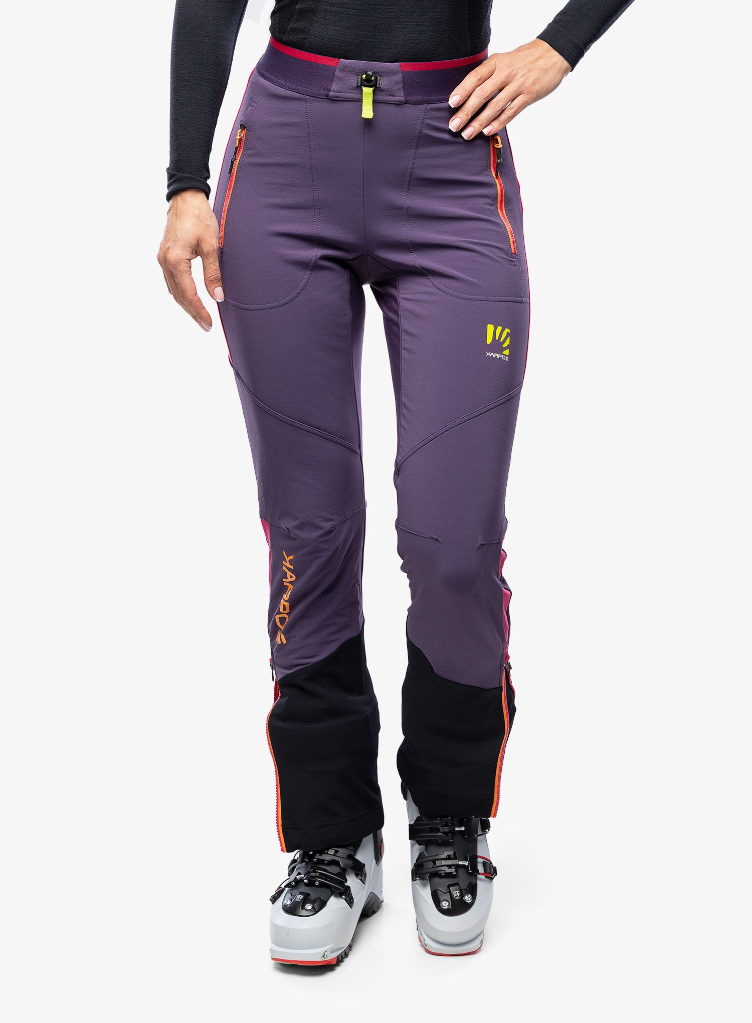 Skialpové kalhoty dámské Karpos Alagna Plus Evo Pant - grape/granita