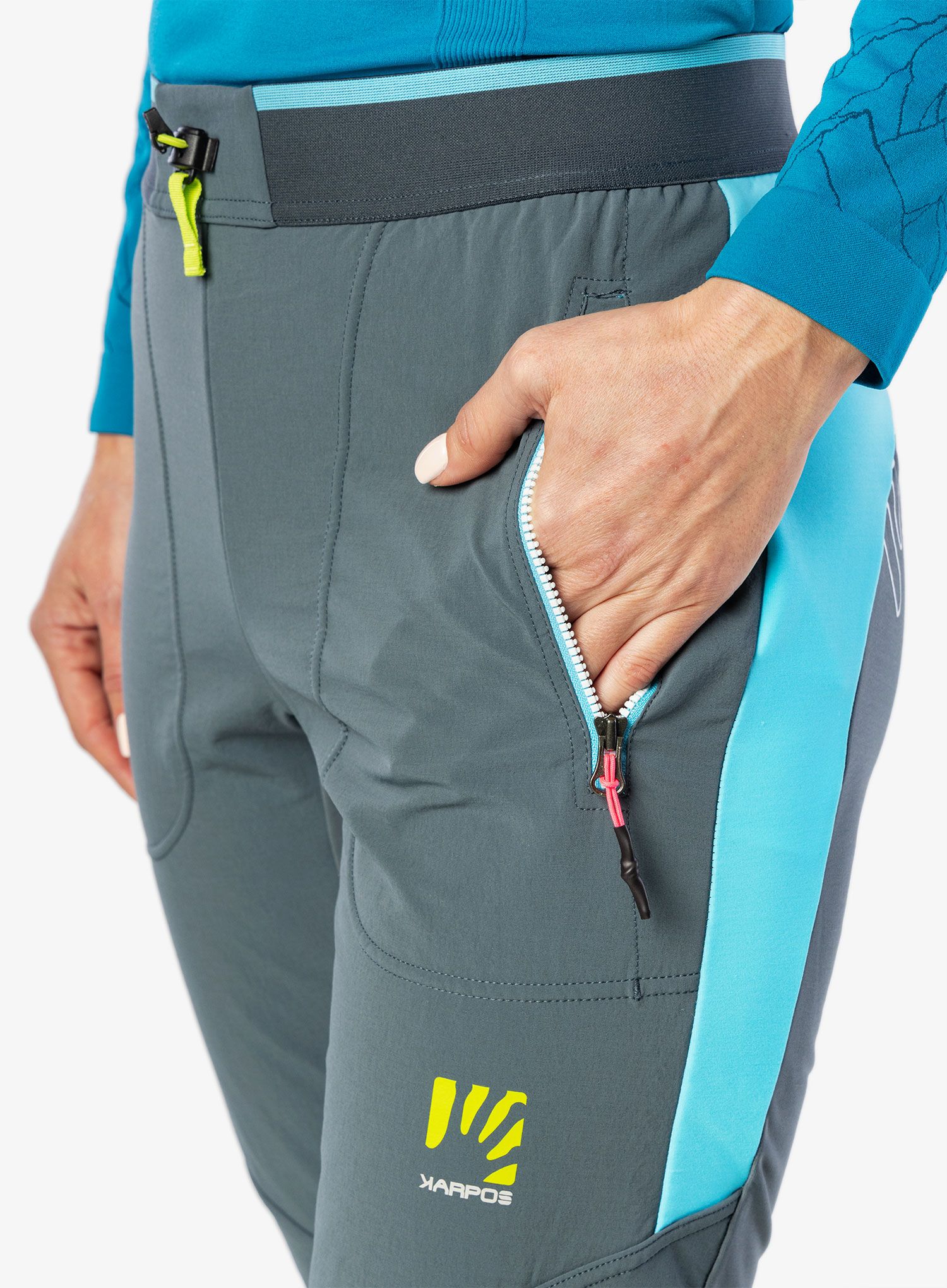 Dámské lyžařské kalhoty Karpos Alagna Plus Evo Pant - slate/blue