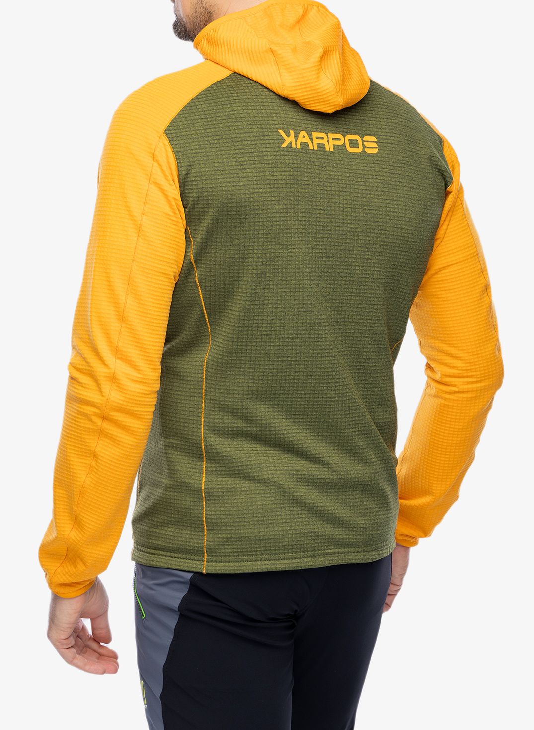 Mikina se zipem Karpos Ambrizzola Full-Zip Hoodie - cedar green/radiant