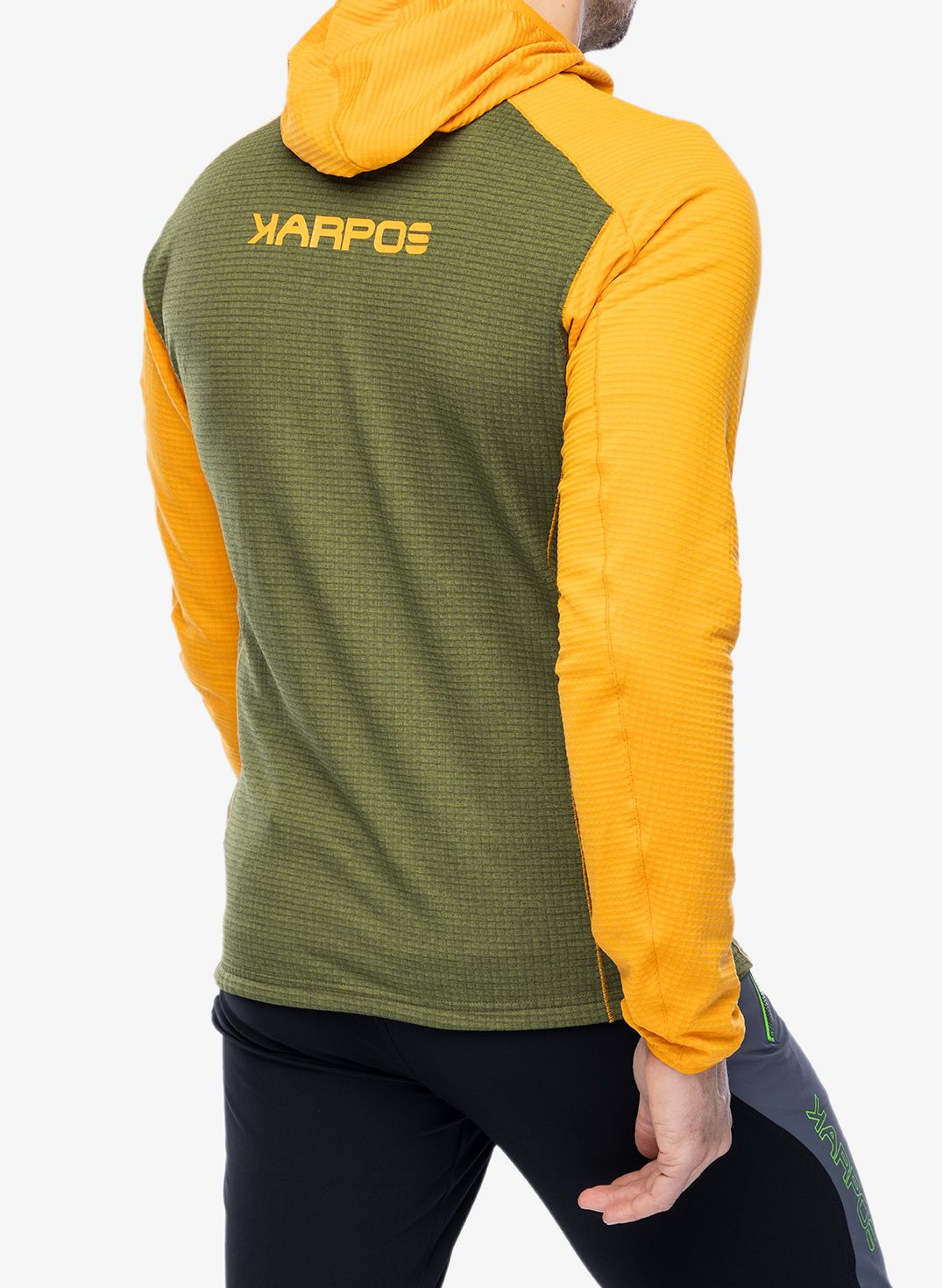 Mikina se zipem Karpos Ambrizzola Full-Zip Hoodie - cedar green/radiant