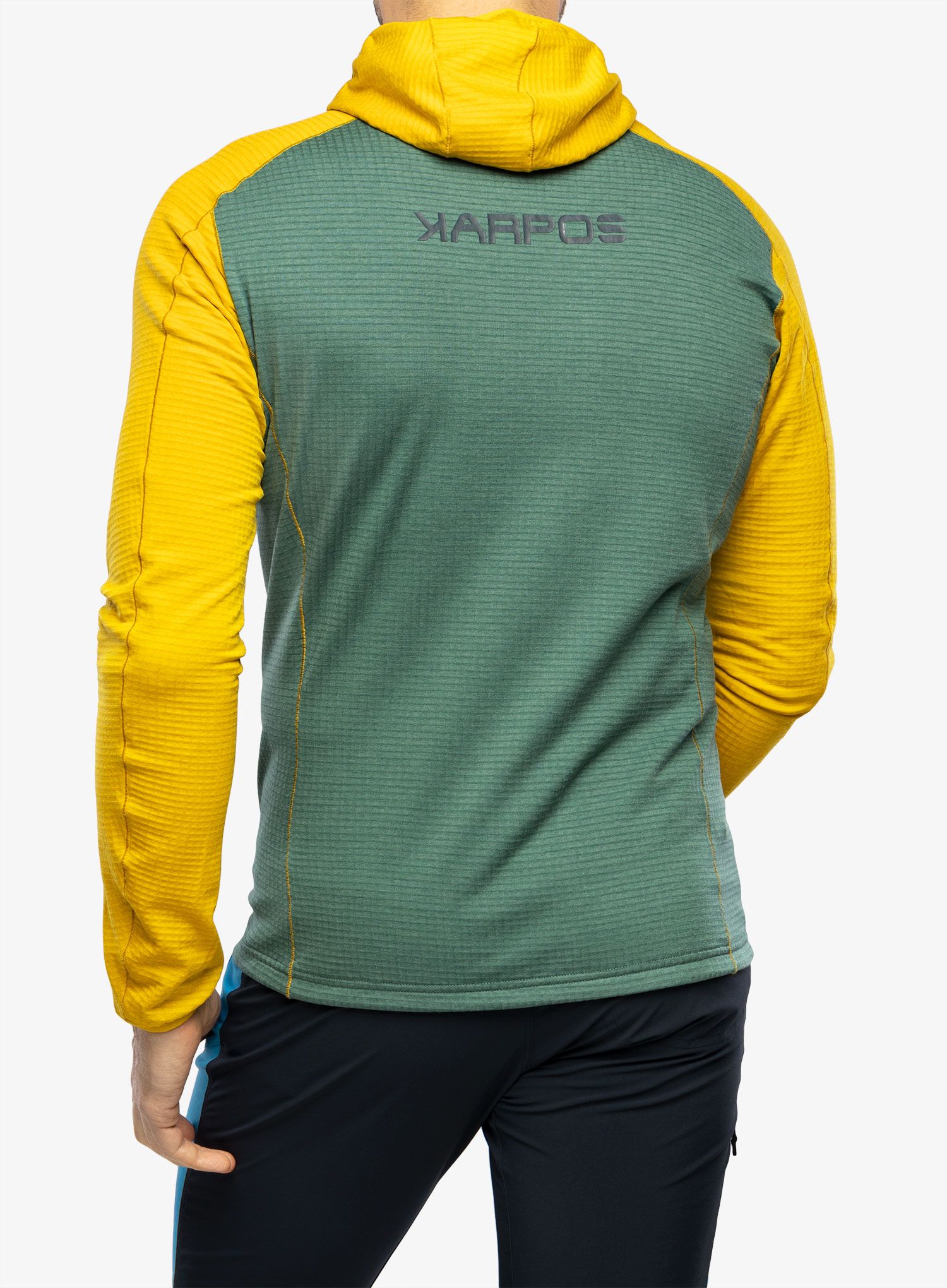 Pánská mikina Karpos Ambrizzola Full-Zip Hoodie - north atlantic/lemon curry