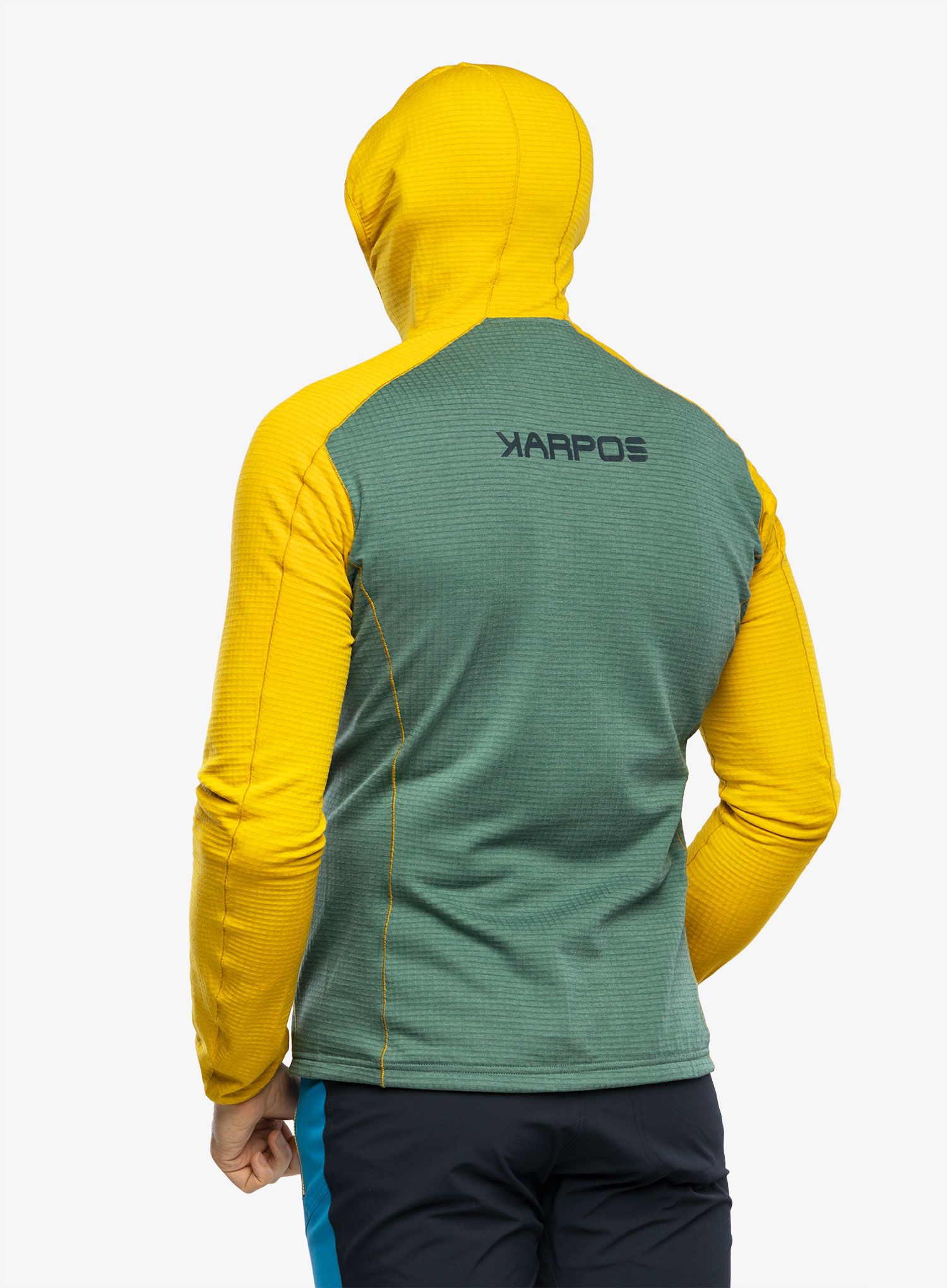 Pánská mikina Karpos Ambrizzola Full-Zip Hoodie - north atlantic/lemon curry