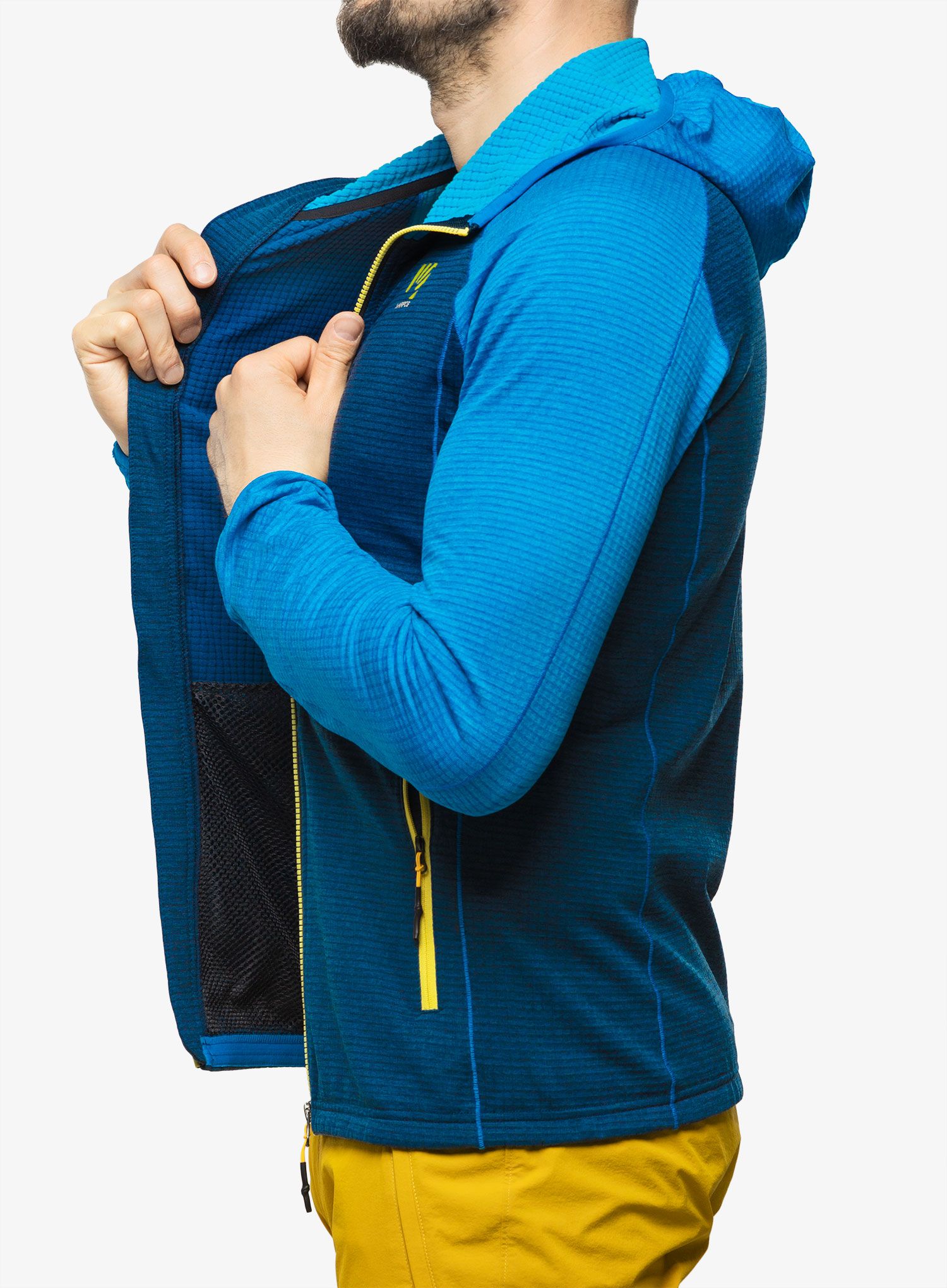 Rozepínací mikina Karpos Ambrizzola Full-Zip Hoodie - outer space/indigo bunting