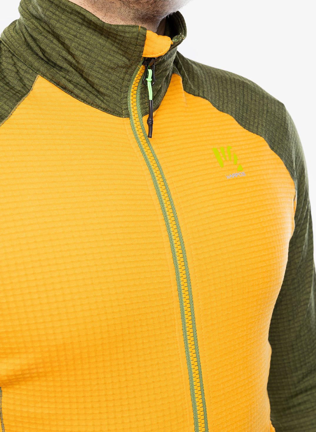 Fleece mikina Karpos Ambrizzola Full-Zip - radiant/cedar green