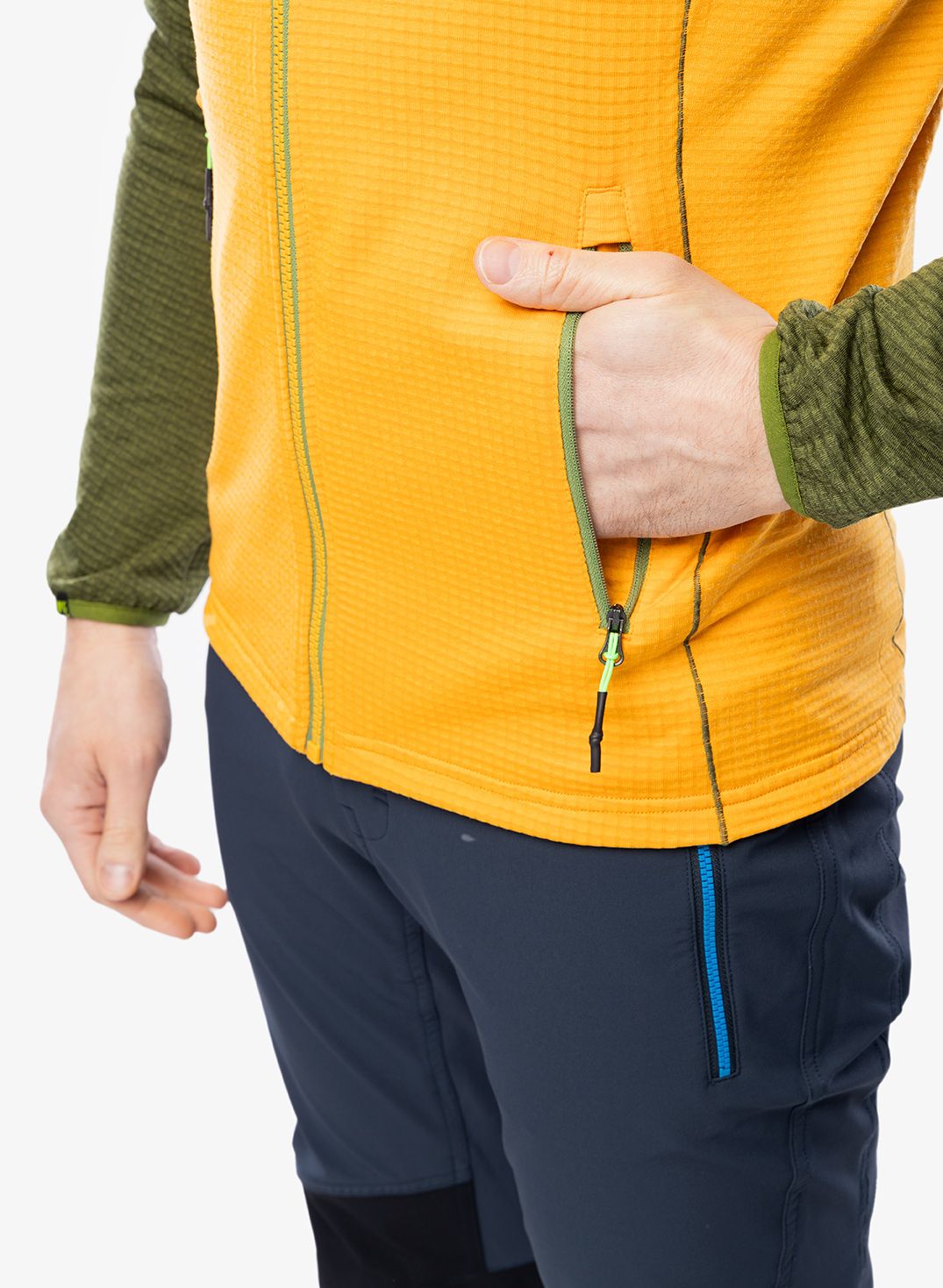 Fleece mikina Karpos Ambrizzola Full-Zip - radiant/cedar green