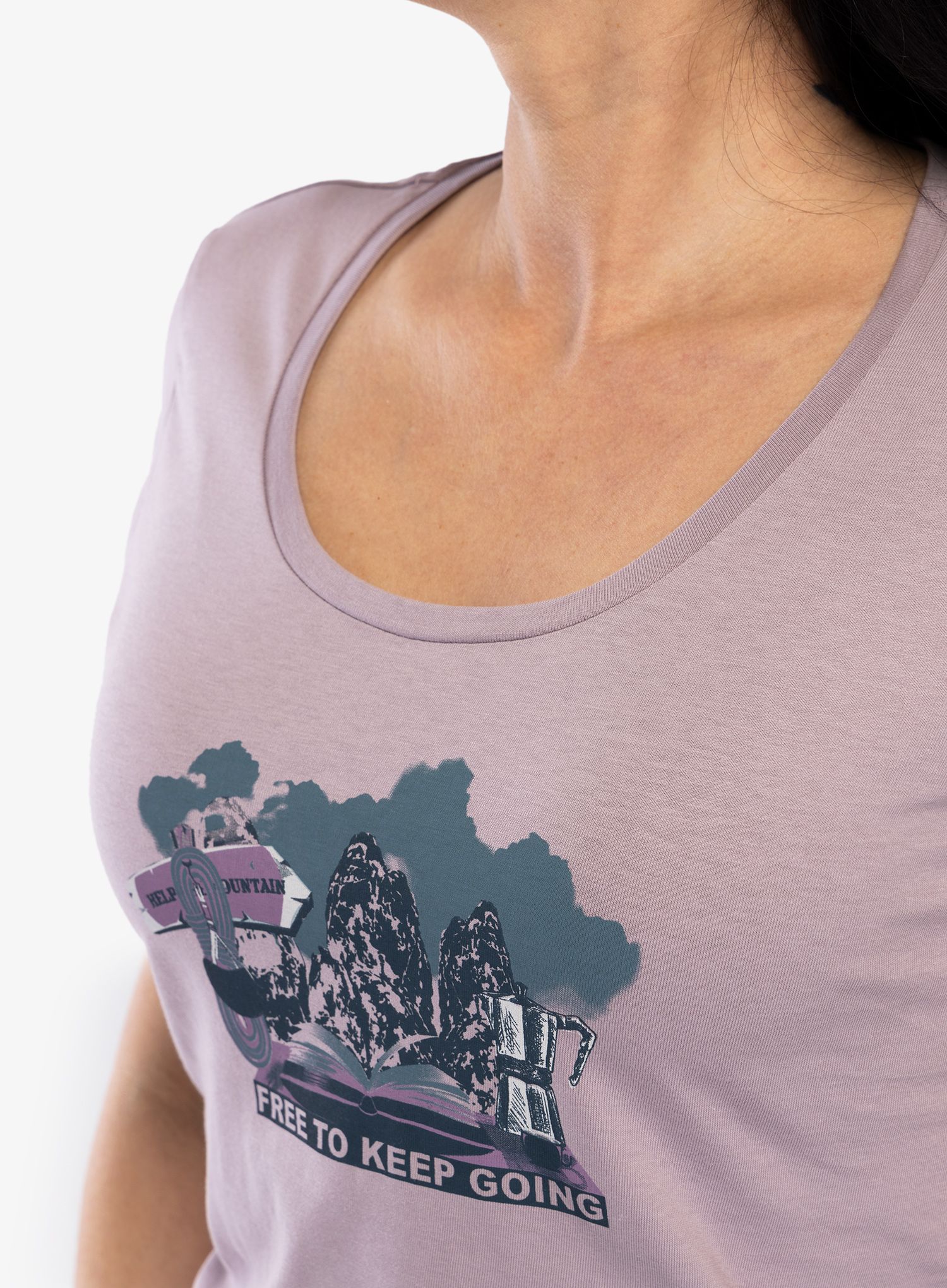 Dámské tričko s potiskem Karpos Anemone Evo T-Shirt - nirvana