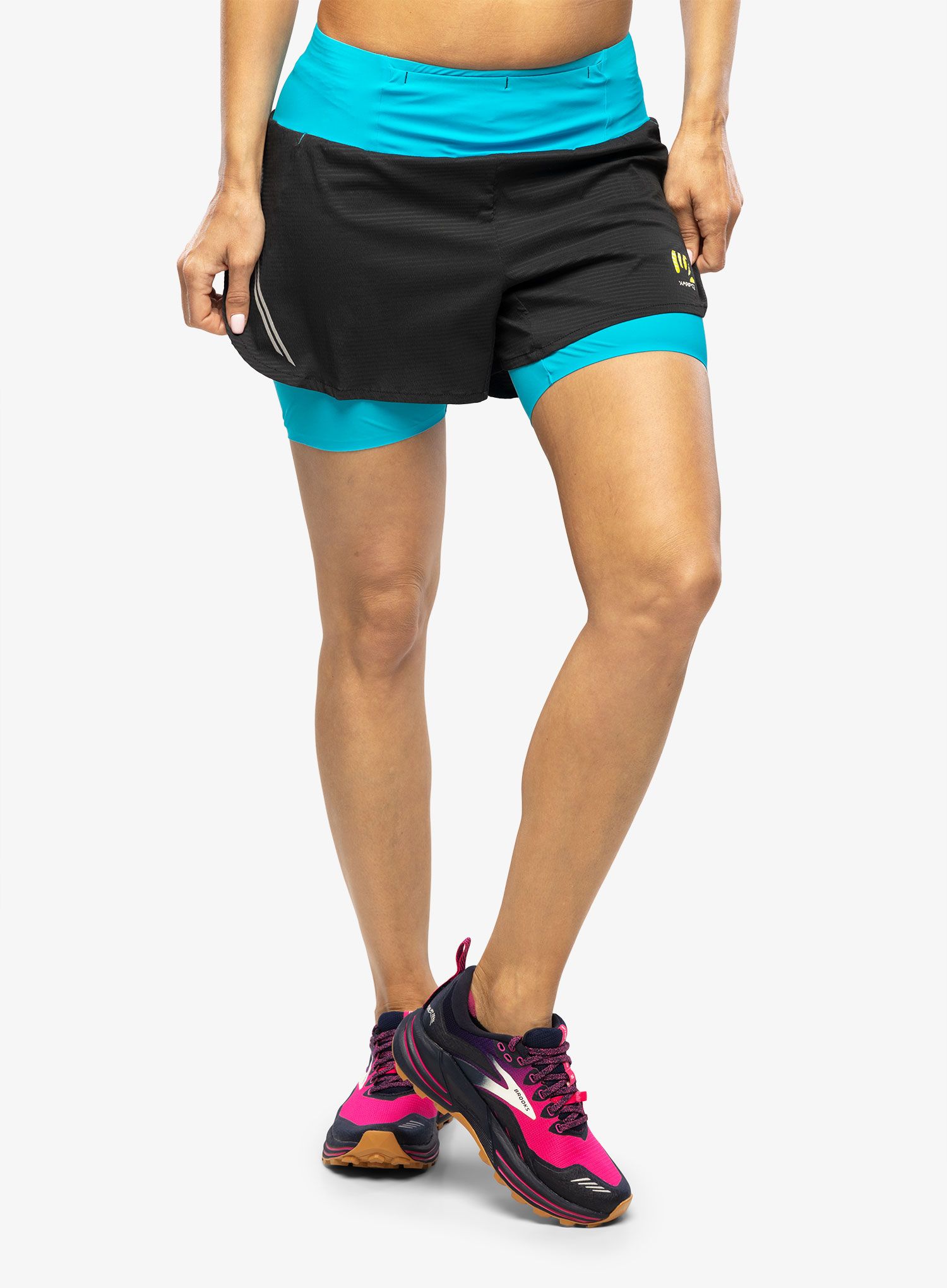 Běžecké kraťasy dámské Karpos Cengia Short - blue atoll/black