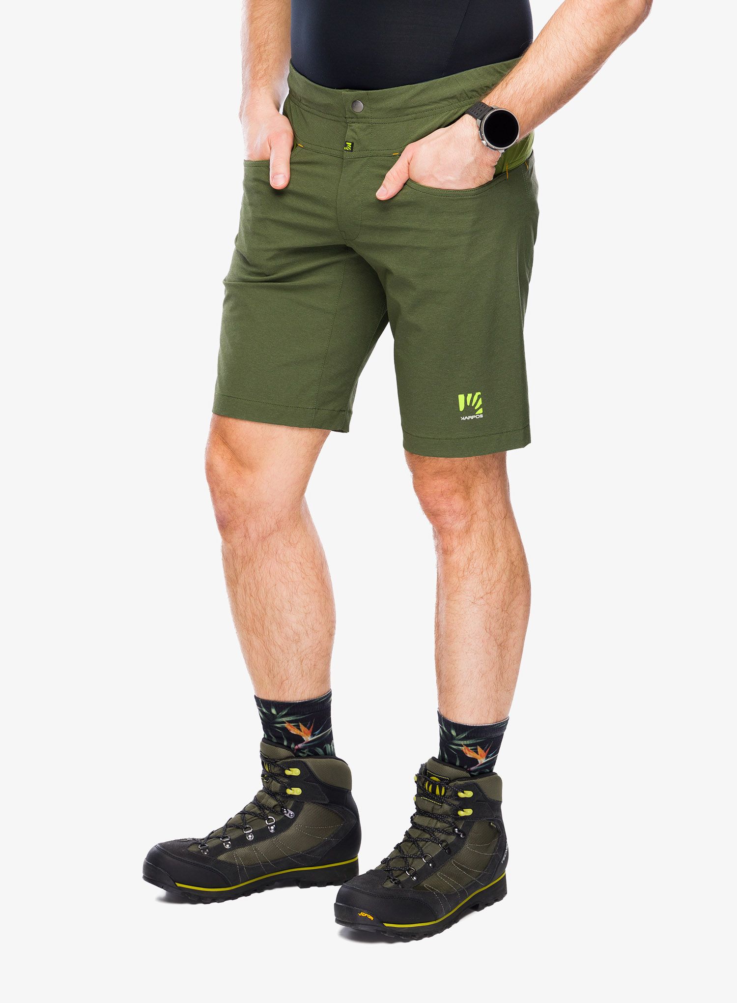 Pánské kraťasy Karpos Dolada Bermuda - rifle green/cedar green