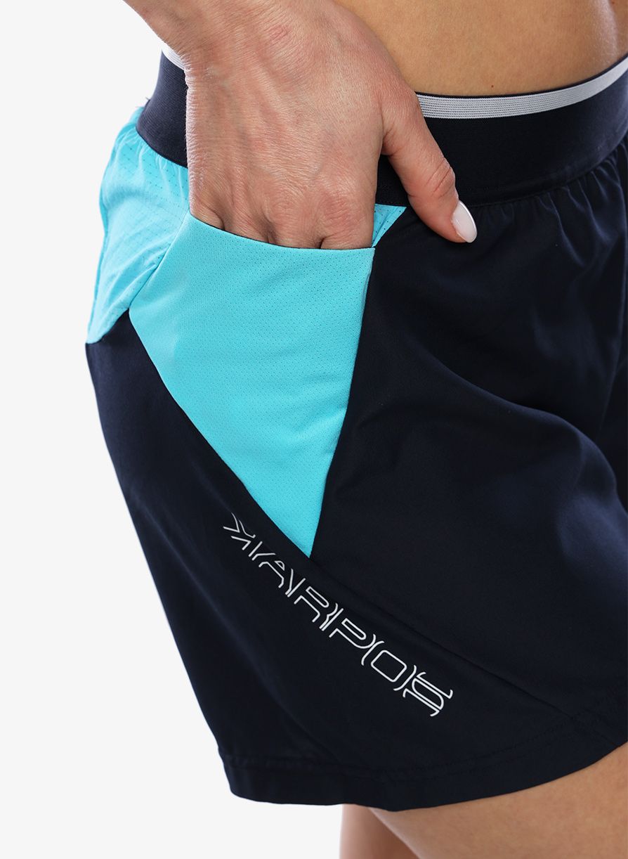 Běžecké kraťasy dámské Karpos Fast Evo Shorts - sky captain/blue atoll