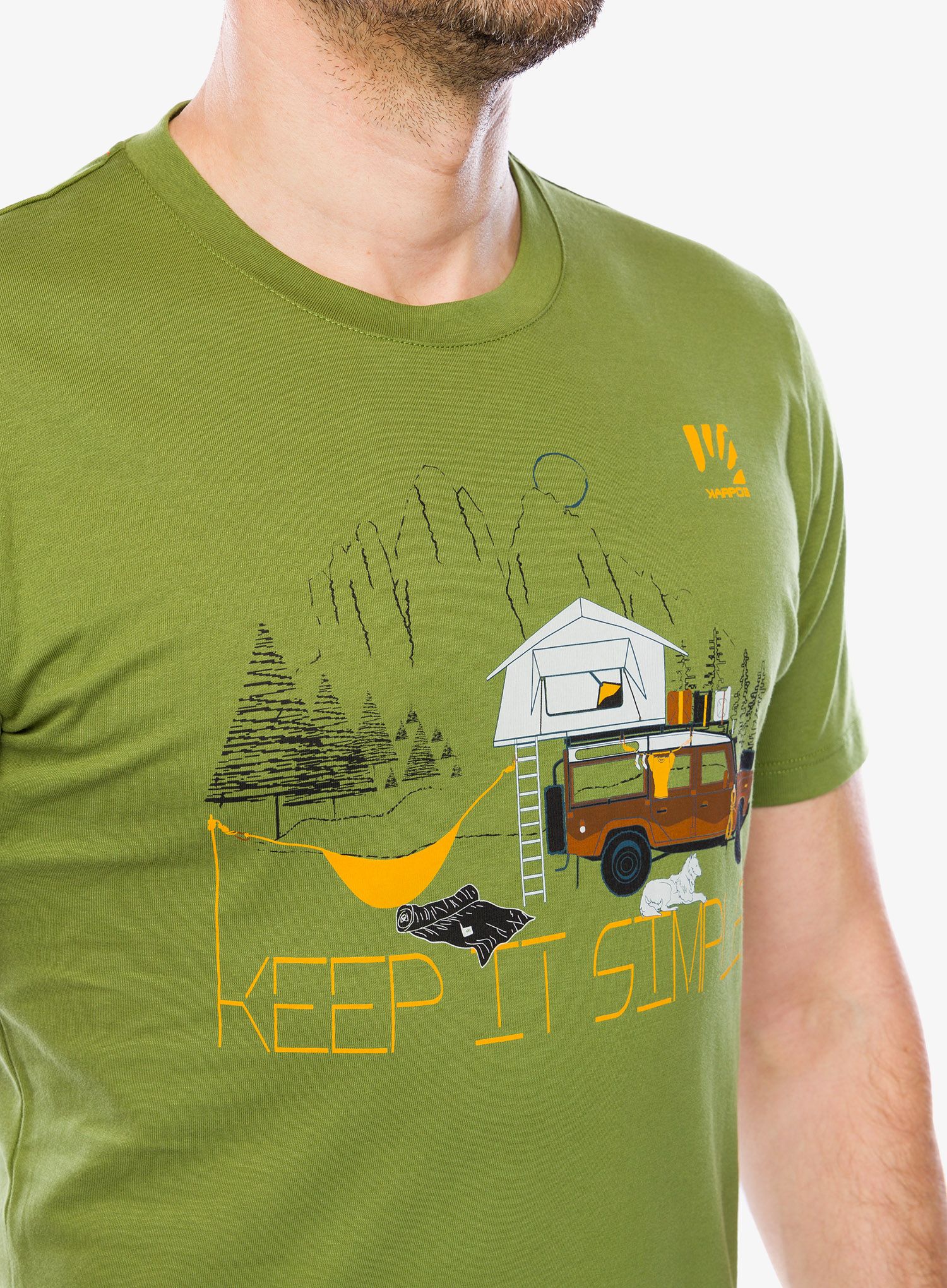 Bavlněné tričko Karpos Genzianella T-Shirt - cedar green