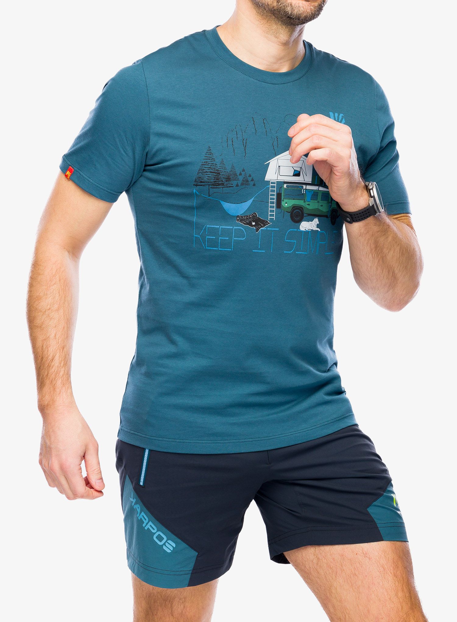 Bavlněné tričko Karpos Genzianella T-Shirt - stargazer