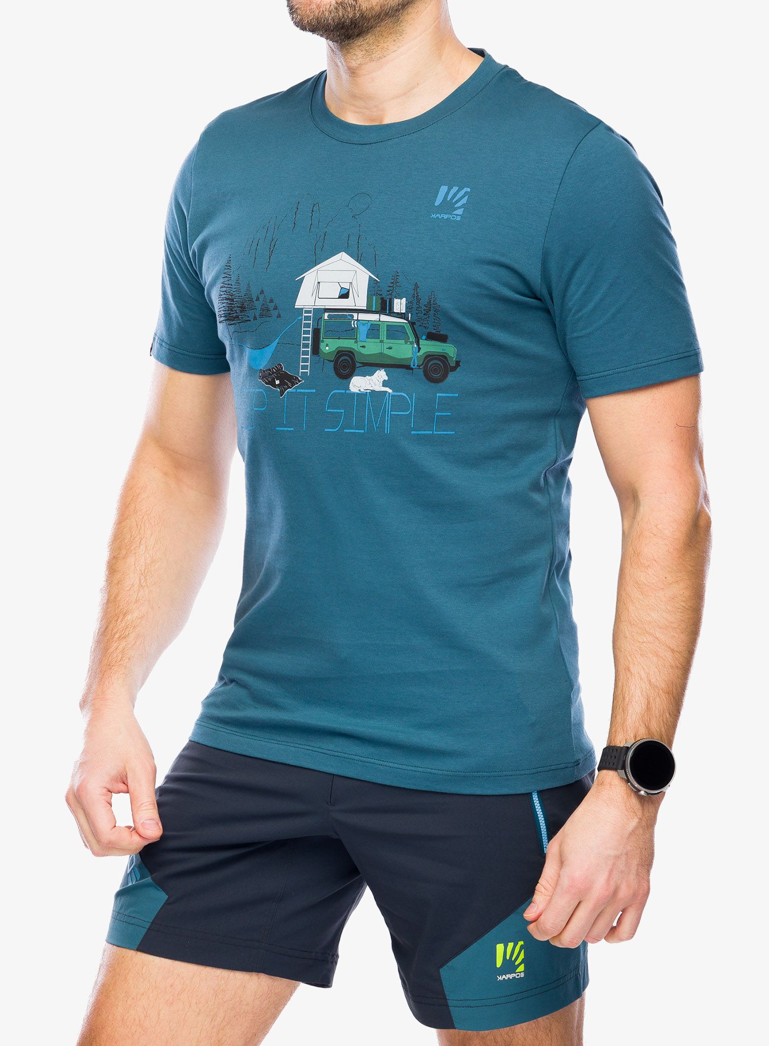Bavlněné tričko Karpos Genzianella T-Shirt - stargazer