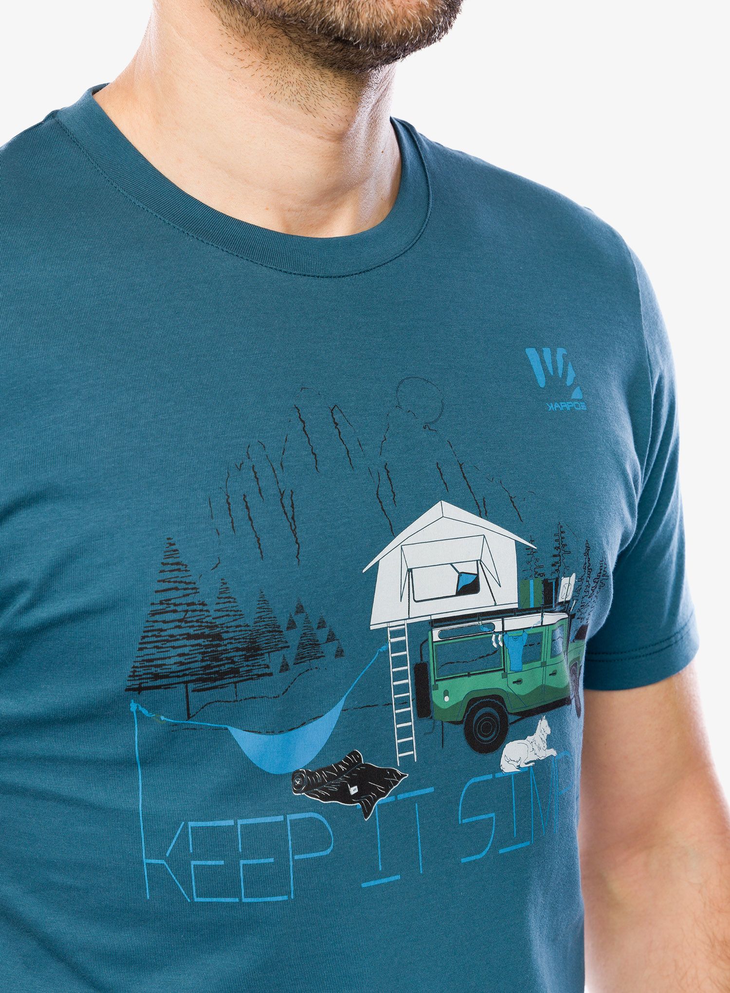 Bavlněné tričko Karpos Genzianella T-Shirt - stargazer