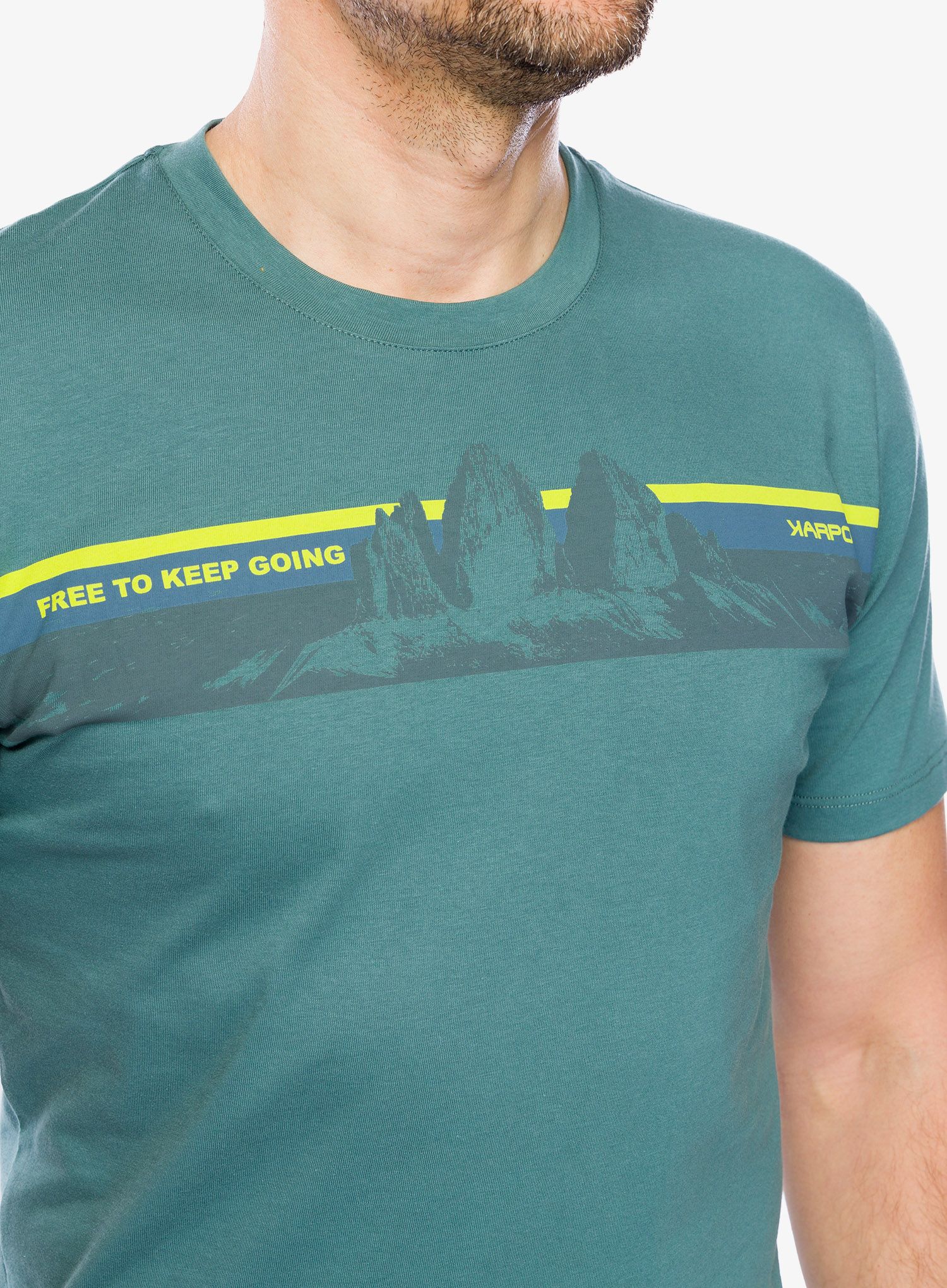Bavlněné tričko Karpos Giglio T-Shirt - north atlantic