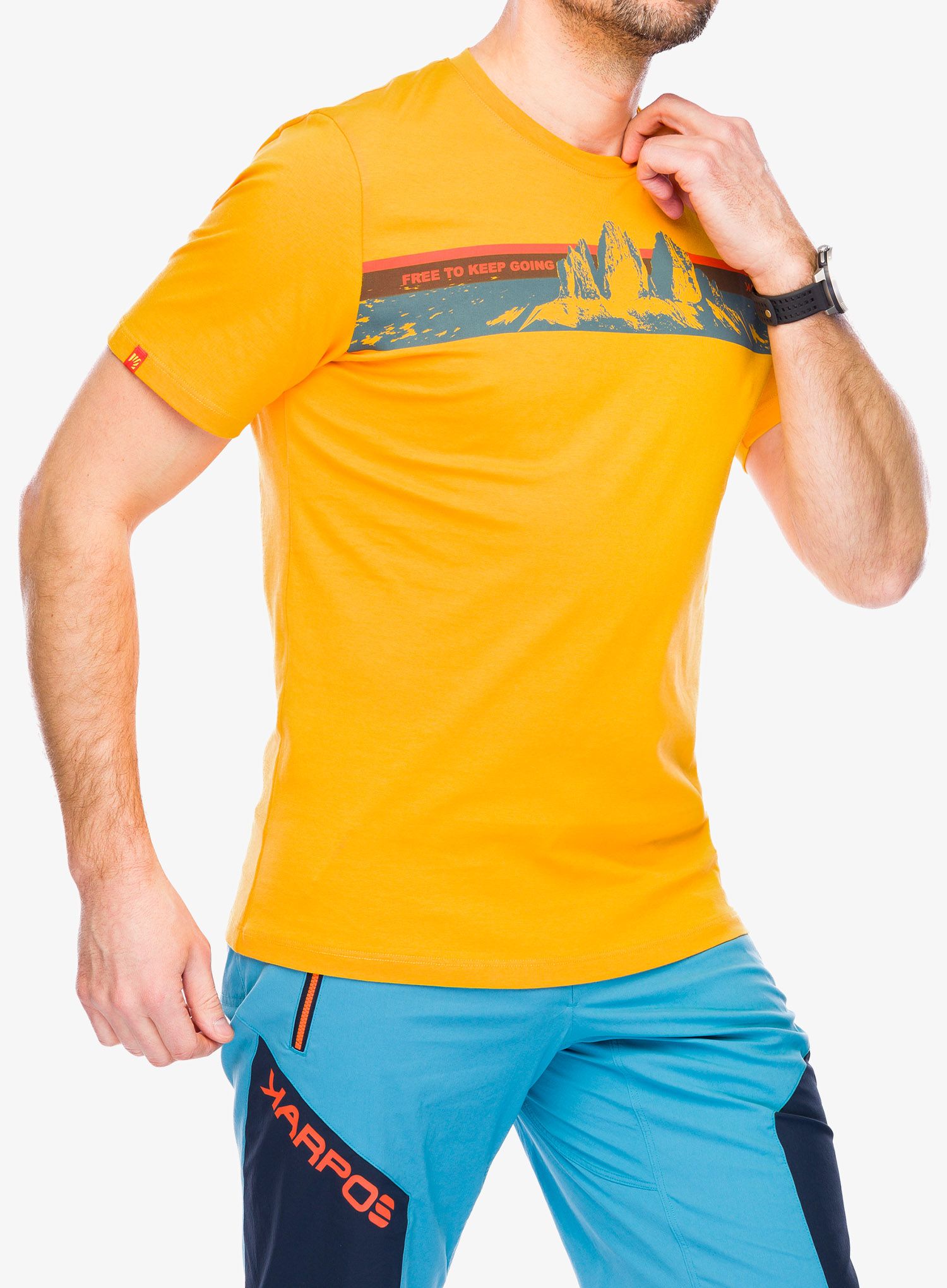 Bavlněné tričko Karpos Giglio T-Shirt - radiant