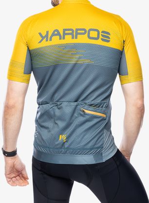 Triko na kolo Karpos Green Fire Jersey - north atlantic/lemon curry/drk