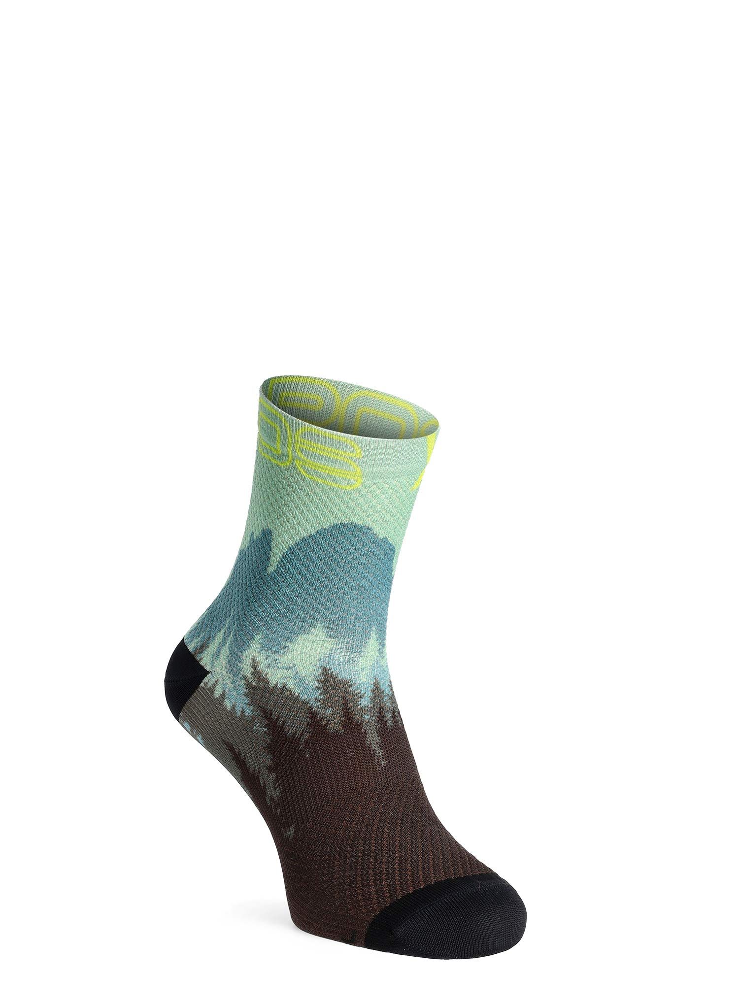 Cyklistické ponožky Karpos Green Fire Socks - vulcan stargazer niagara liche