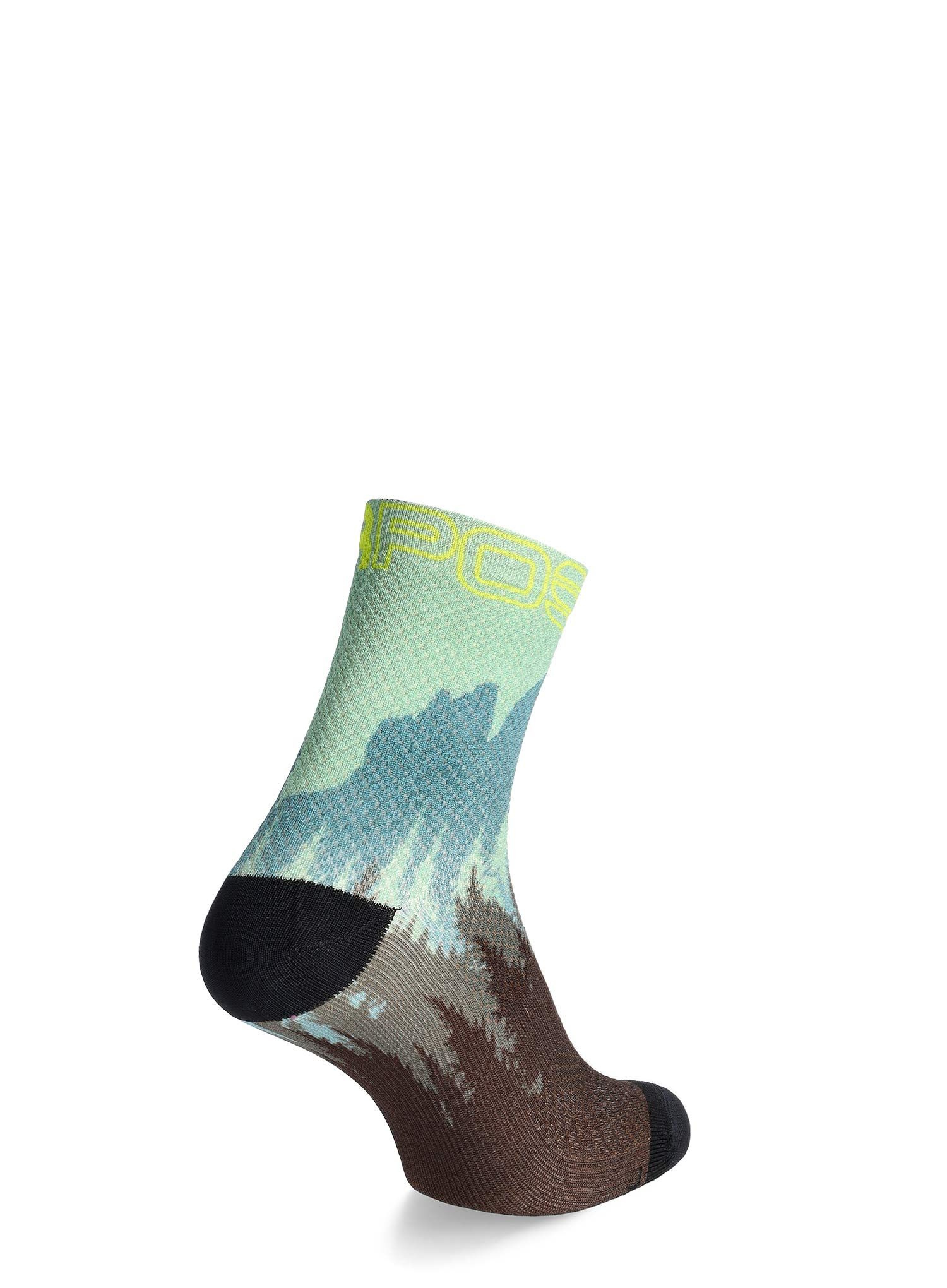 Cyklistické ponožky Karpos Green Fire Socks - vulcan stargazer niagara liche