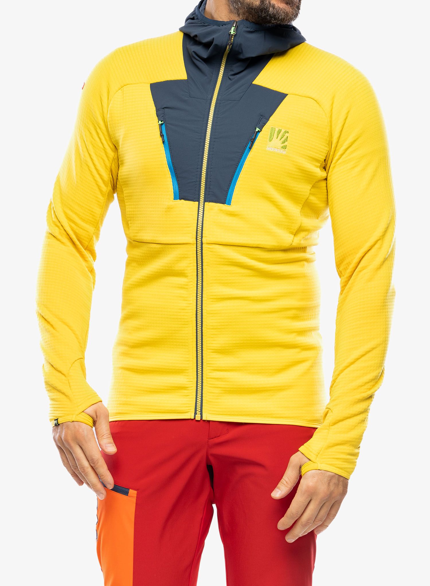 Outdoorova mikina Karpos Highest Hoodie Fleece - sulphur/midnight