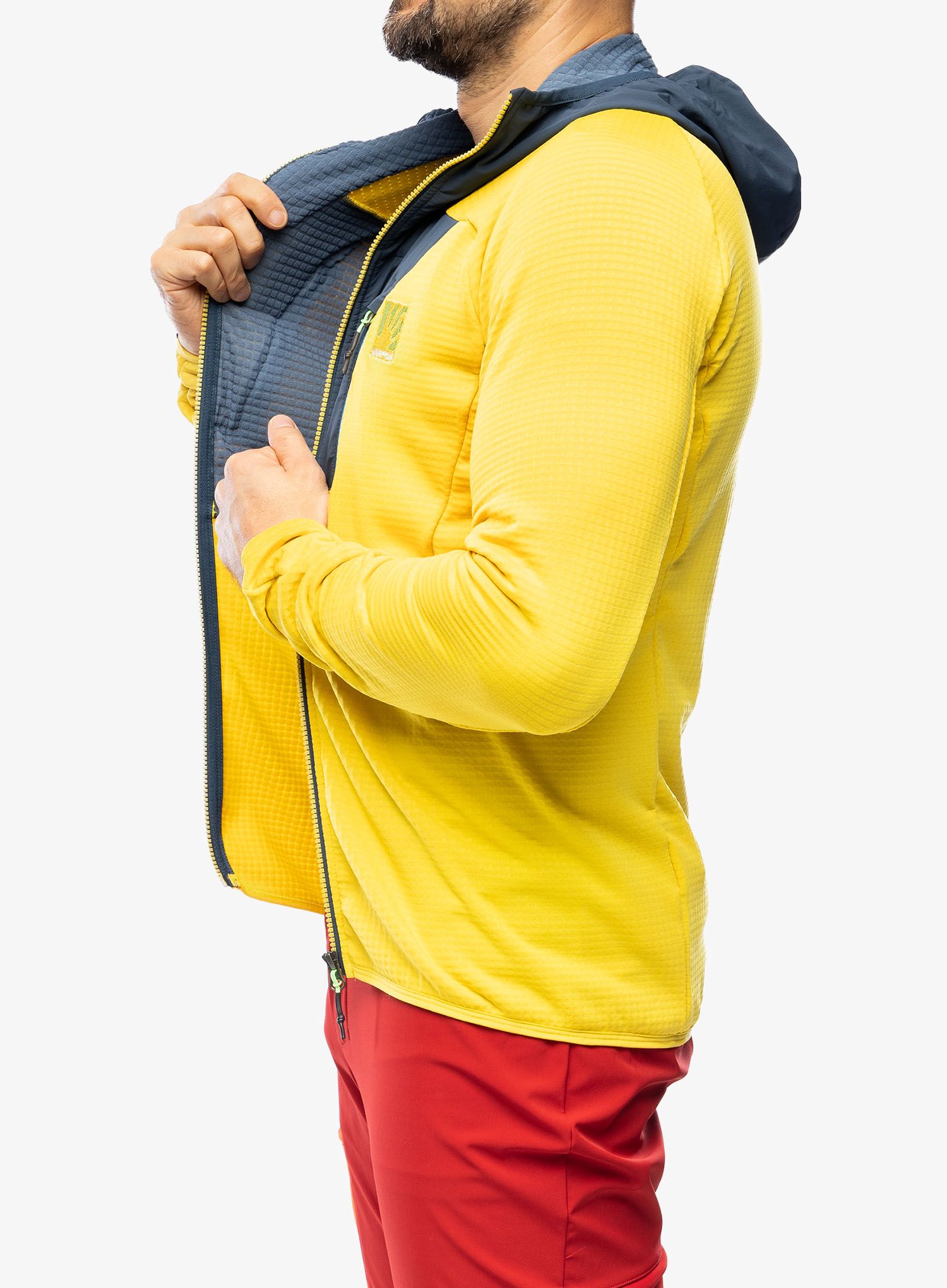 Outdoorova mikina Karpos Highest Hoodie Fleece - sulphur/midnight