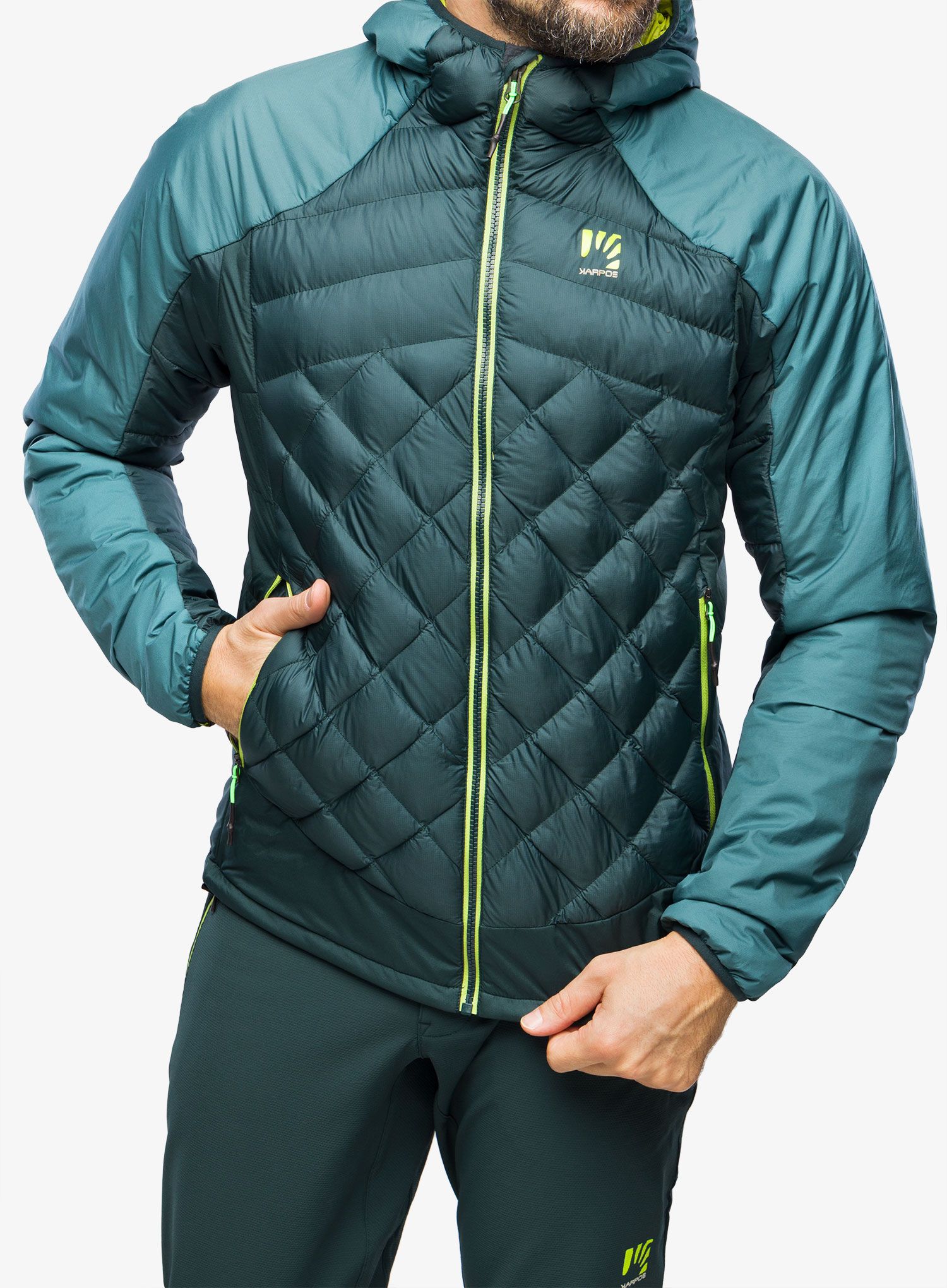 Zateplená bunda Karpos Lastei Active Plus Jacket - forest/balsam