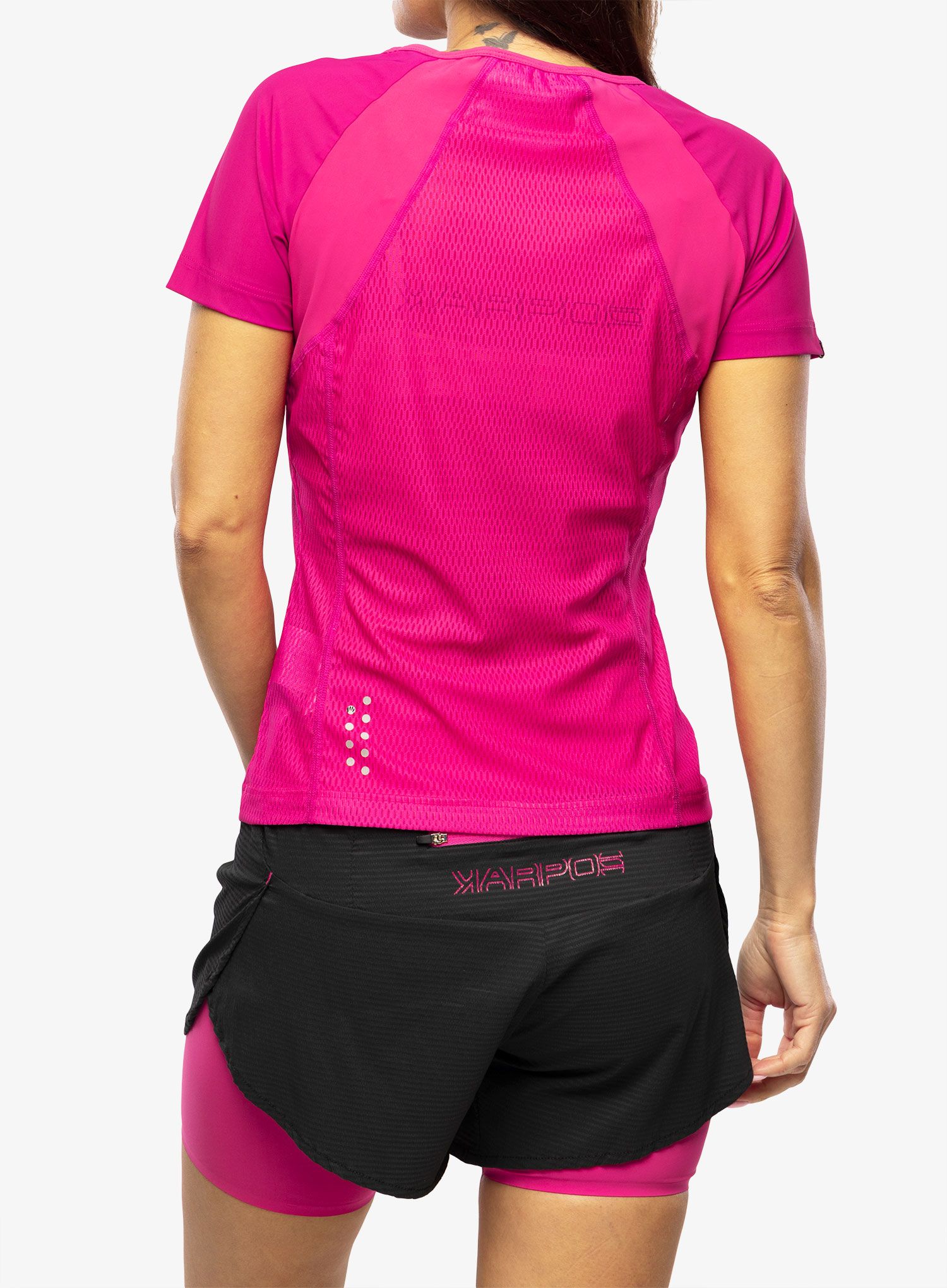 Dámské rychleschnoucí triko Karpos Lavaredo Evo Jersey - innuendo/cherries jubilee