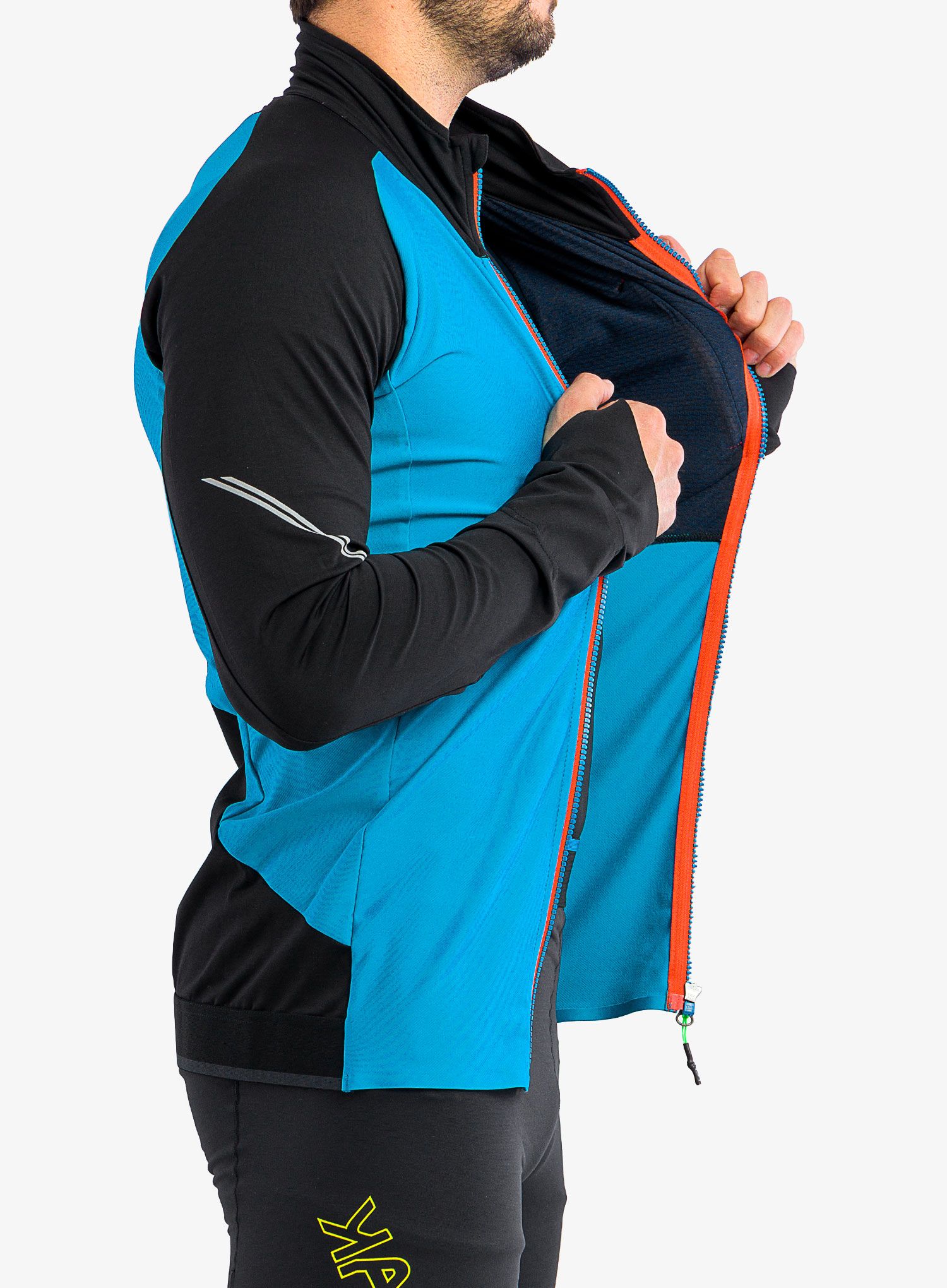 Fleecová bunda Karpos Lavaredo Fleece - black/blue jewel