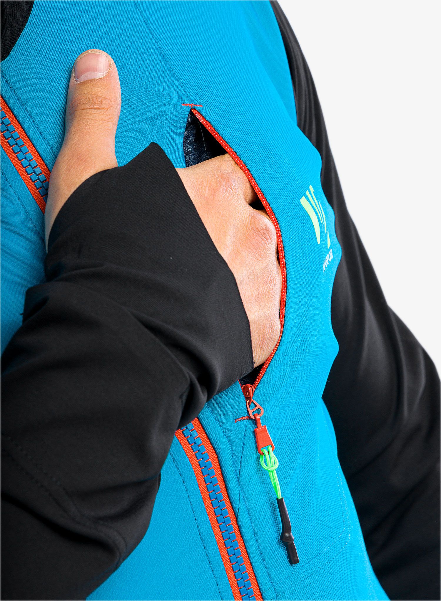 Fleecová bunda Karpos Lavaredo Fleece - black/blue jewel