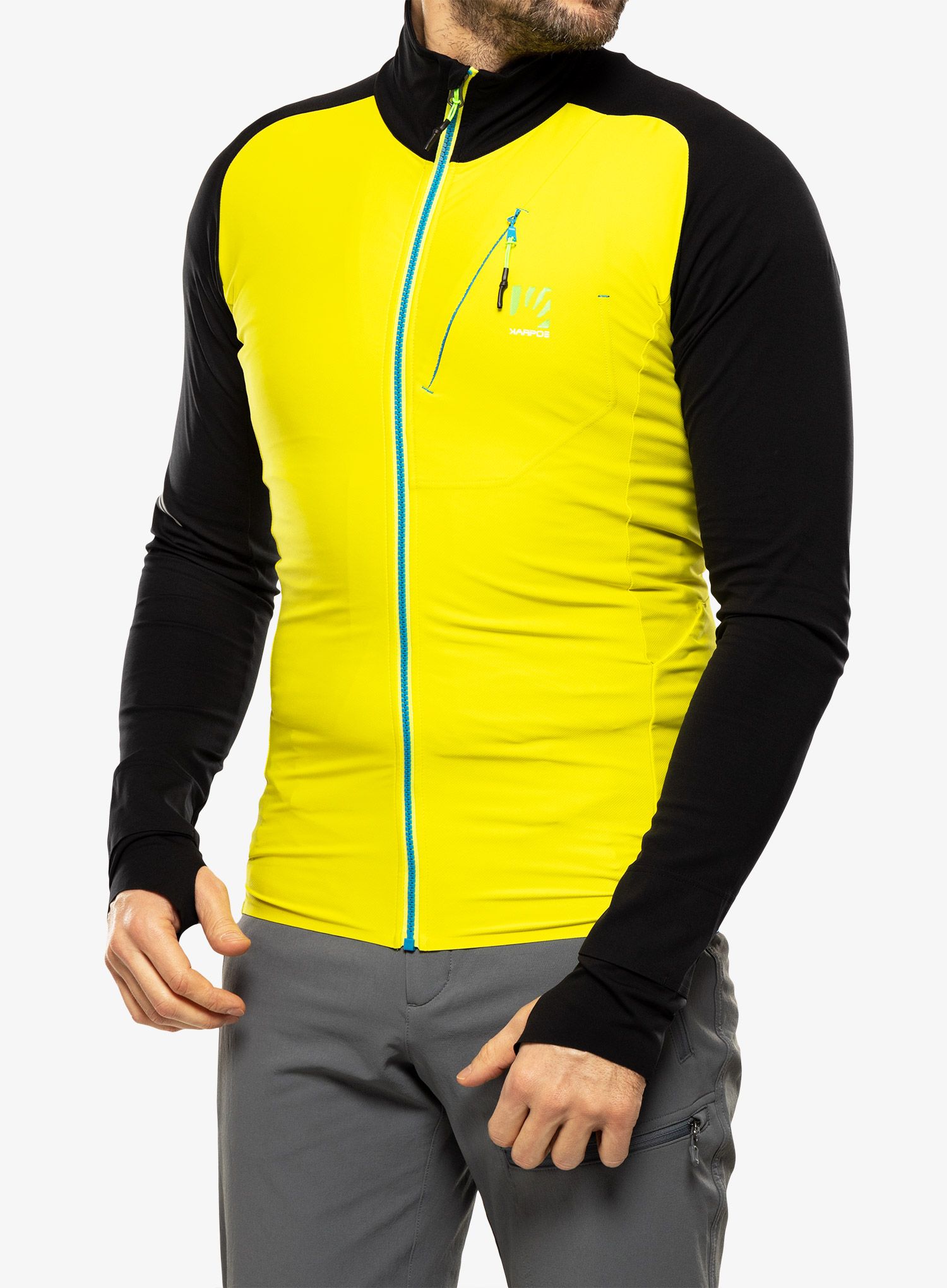 Fleecová bunda Karpos Lavaredo Fleece - sulphur spring/black