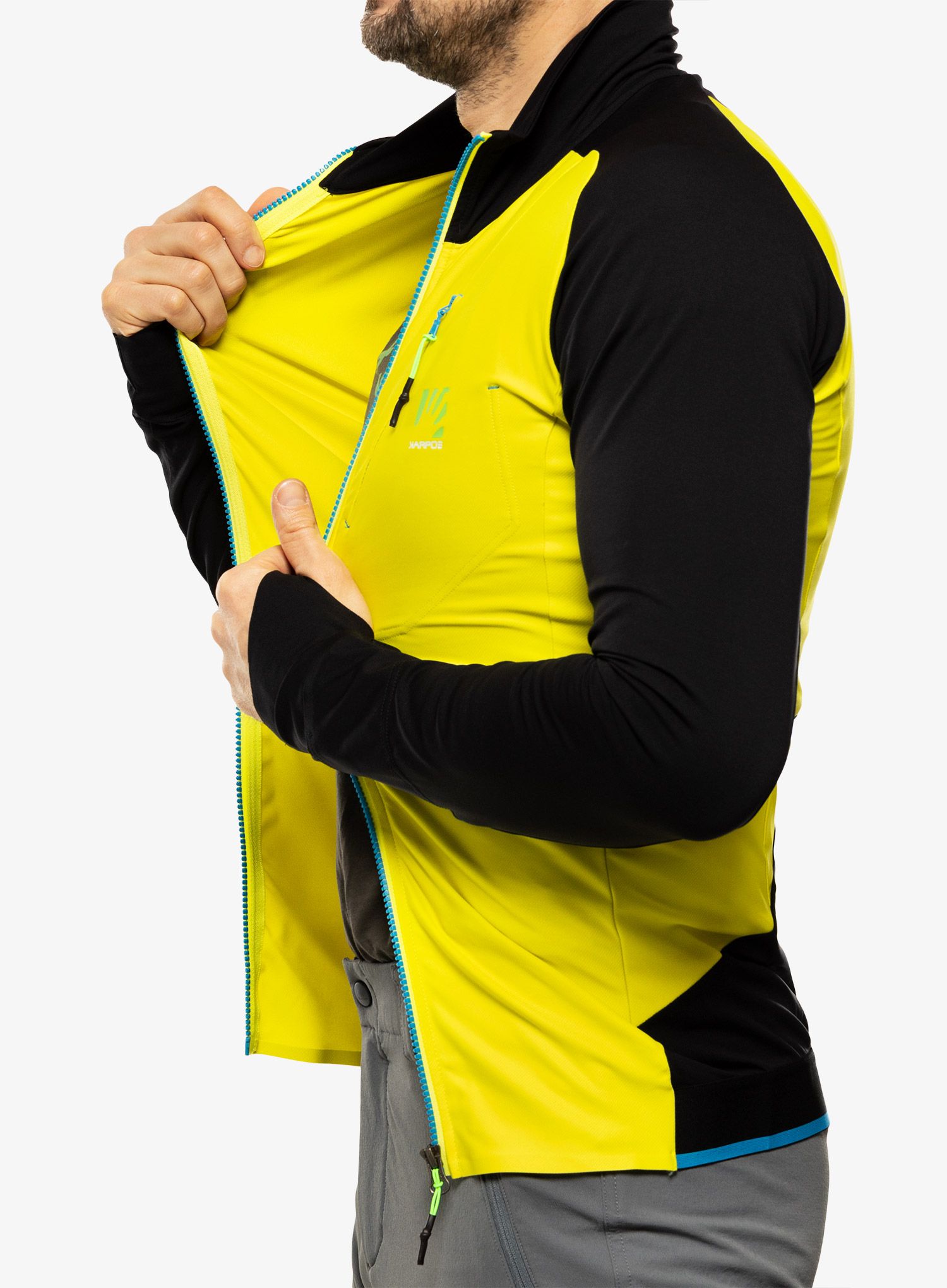 Fleecová bunda Karpos Lavaredo Fleece - sulphur spring/black