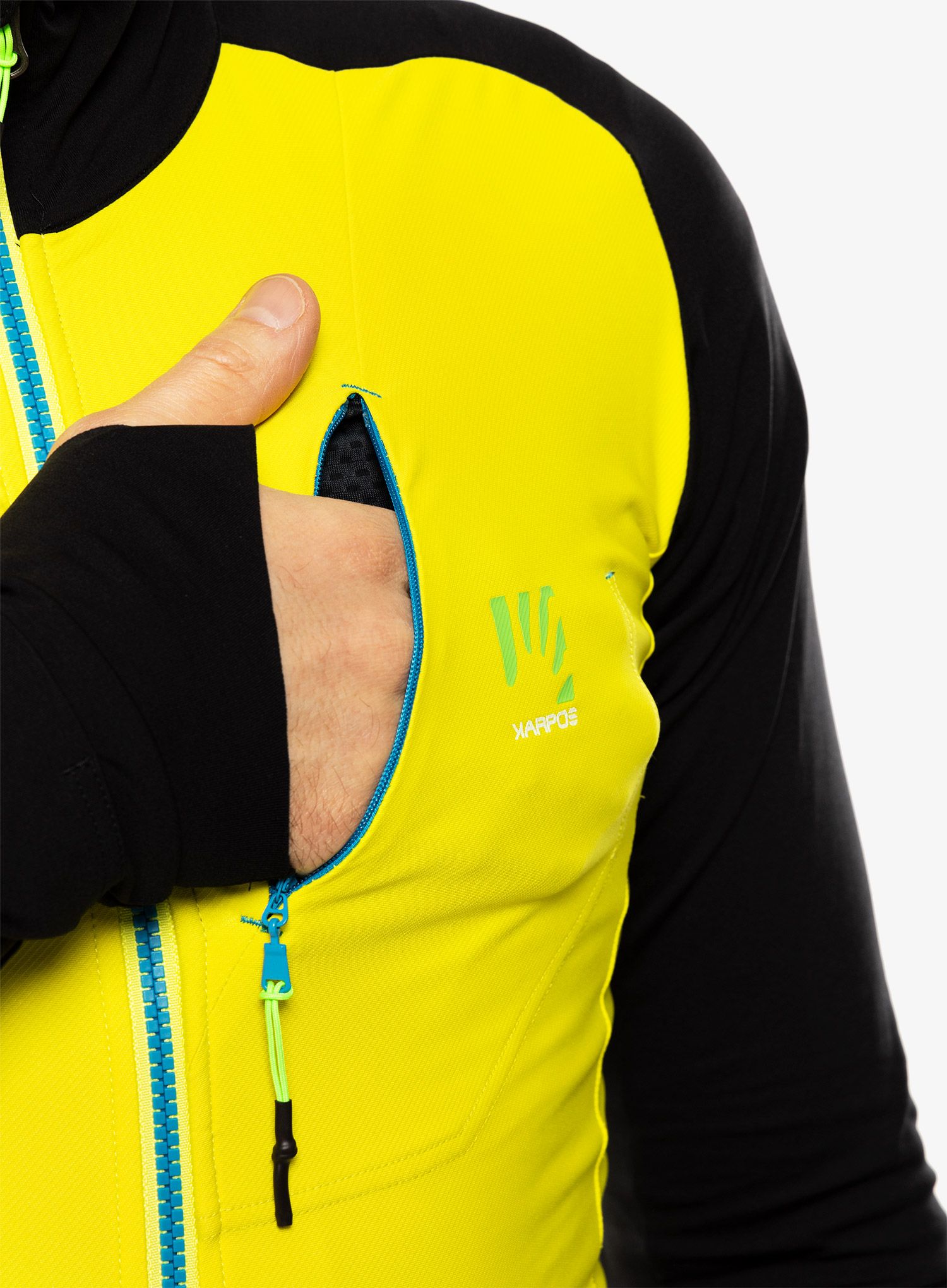 Fleecová bunda Karpos Lavaredo Fleece - sulphur spring/black