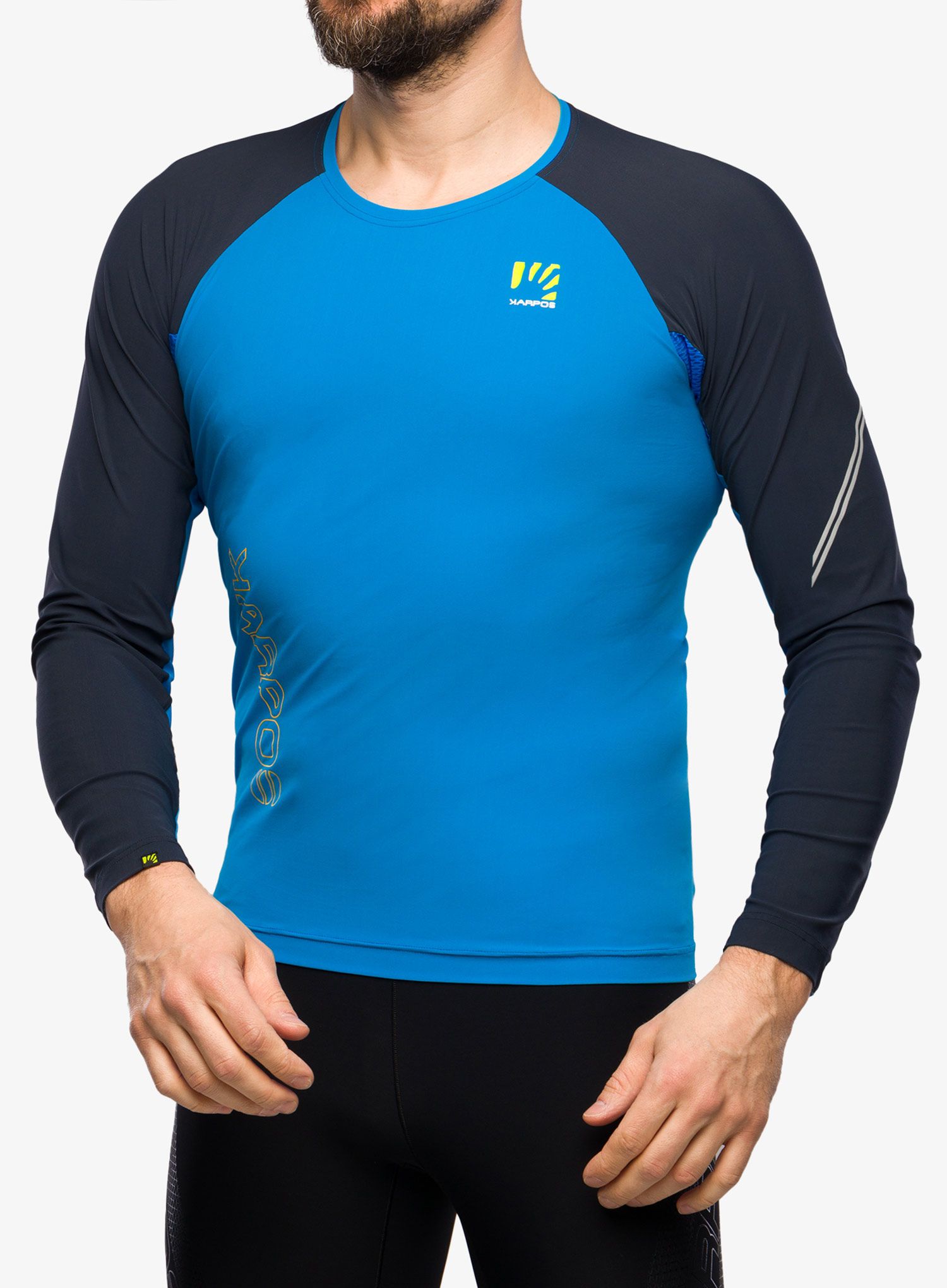 Mikina na běh Karpos Lavaredo Jersey LS - indigo bunting/outer space